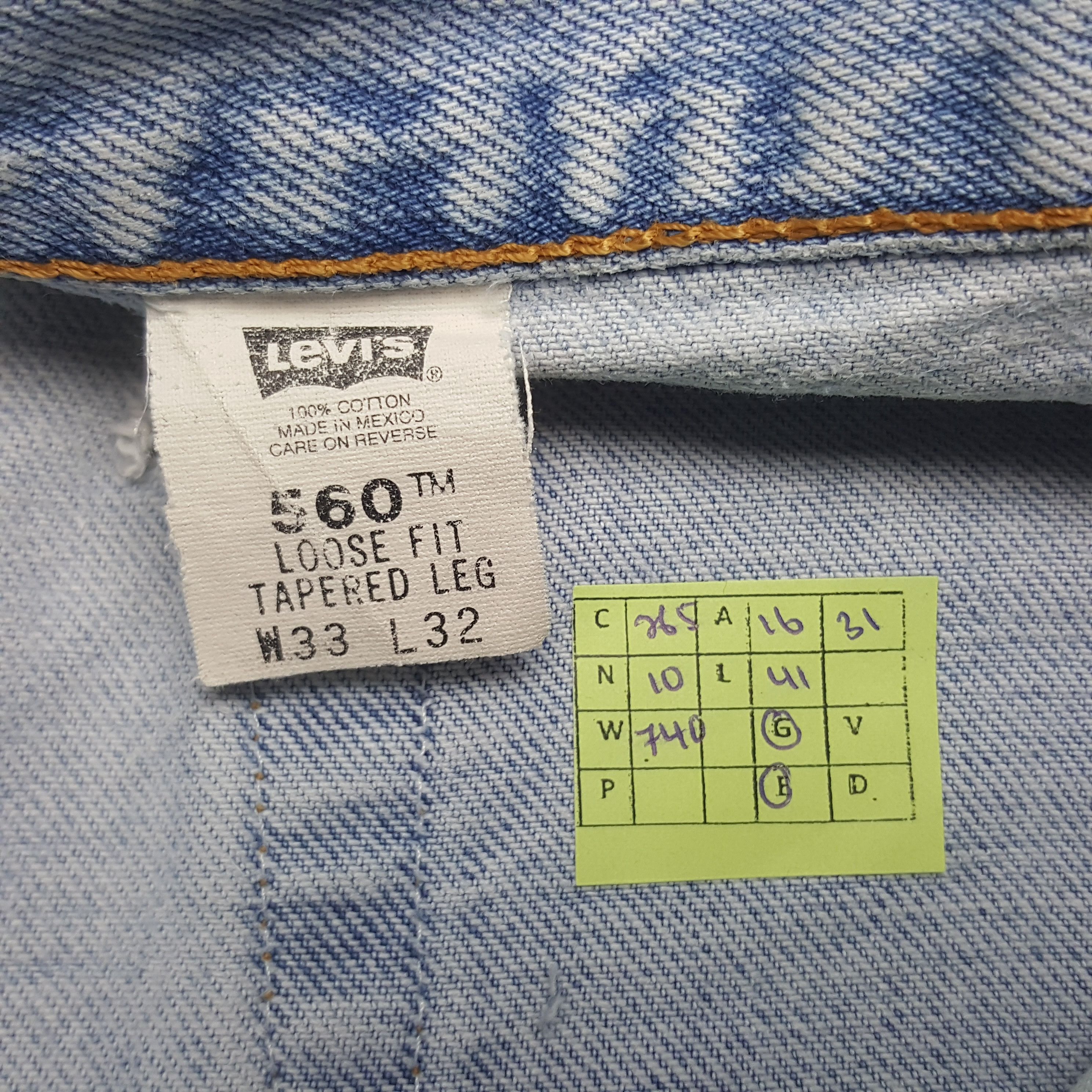 Levi's × Vintage Vintage Levi's 560 American Distressed Style Denim Jeans Size US 32 / EU 48 - 8 Thumbnail