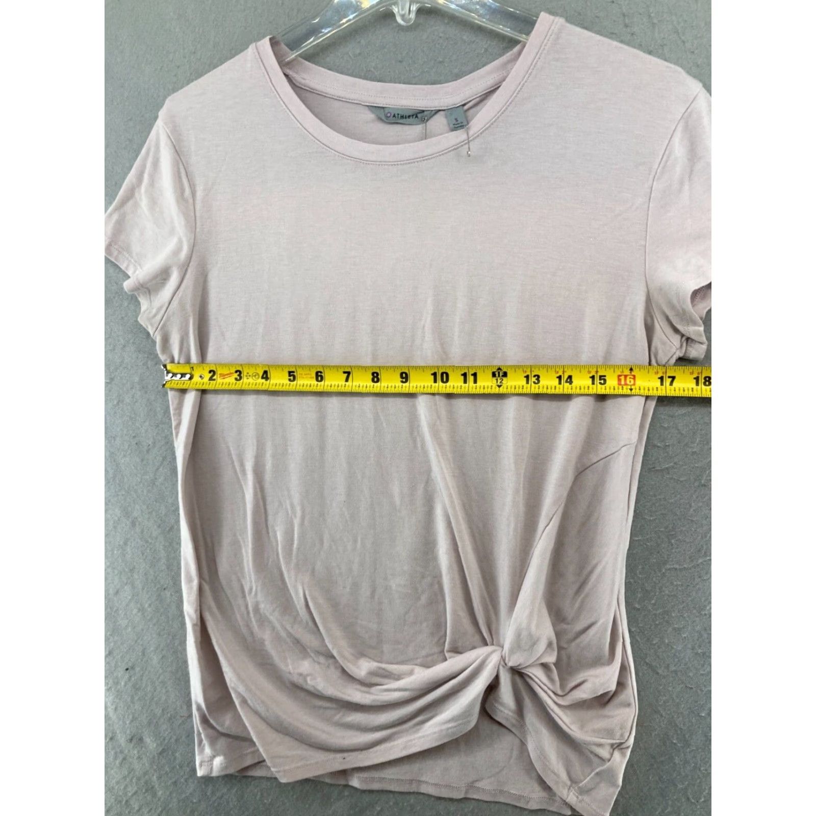 Athleta Athleta Shirt Women Small Pink Yoga Knotted Front Athletic Size S / US 4 / IT 40 - 2 Thumbnail