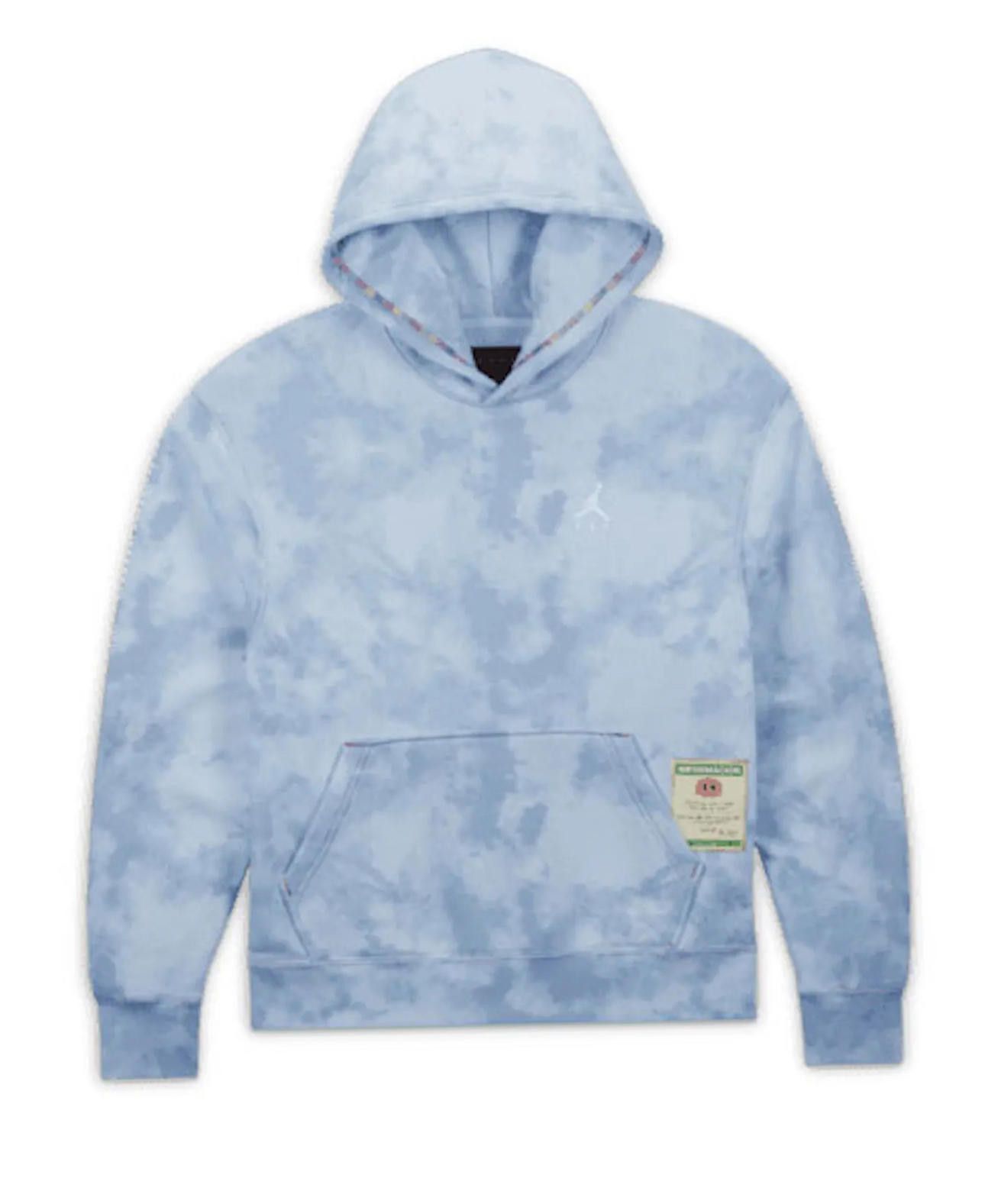 Nike RARE Jordan Men’s J Balvin Blue Tie-Dye Hoodie Sweater Size US XXL / EU 58 / 5 - 1 Thumbnail