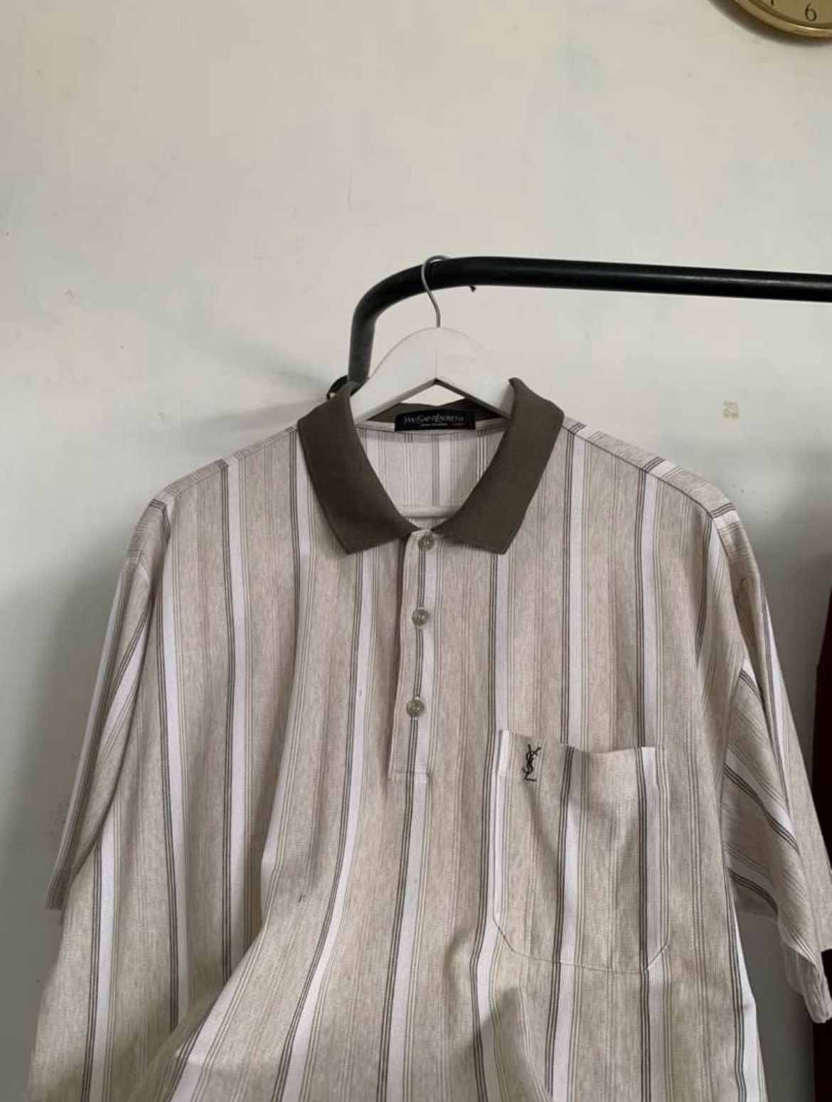 Yves Saint Laurent Yves Saint Laurent YSL Polo Shirt Size US L / EU 52-54 / 3 - 3 Thumbnail