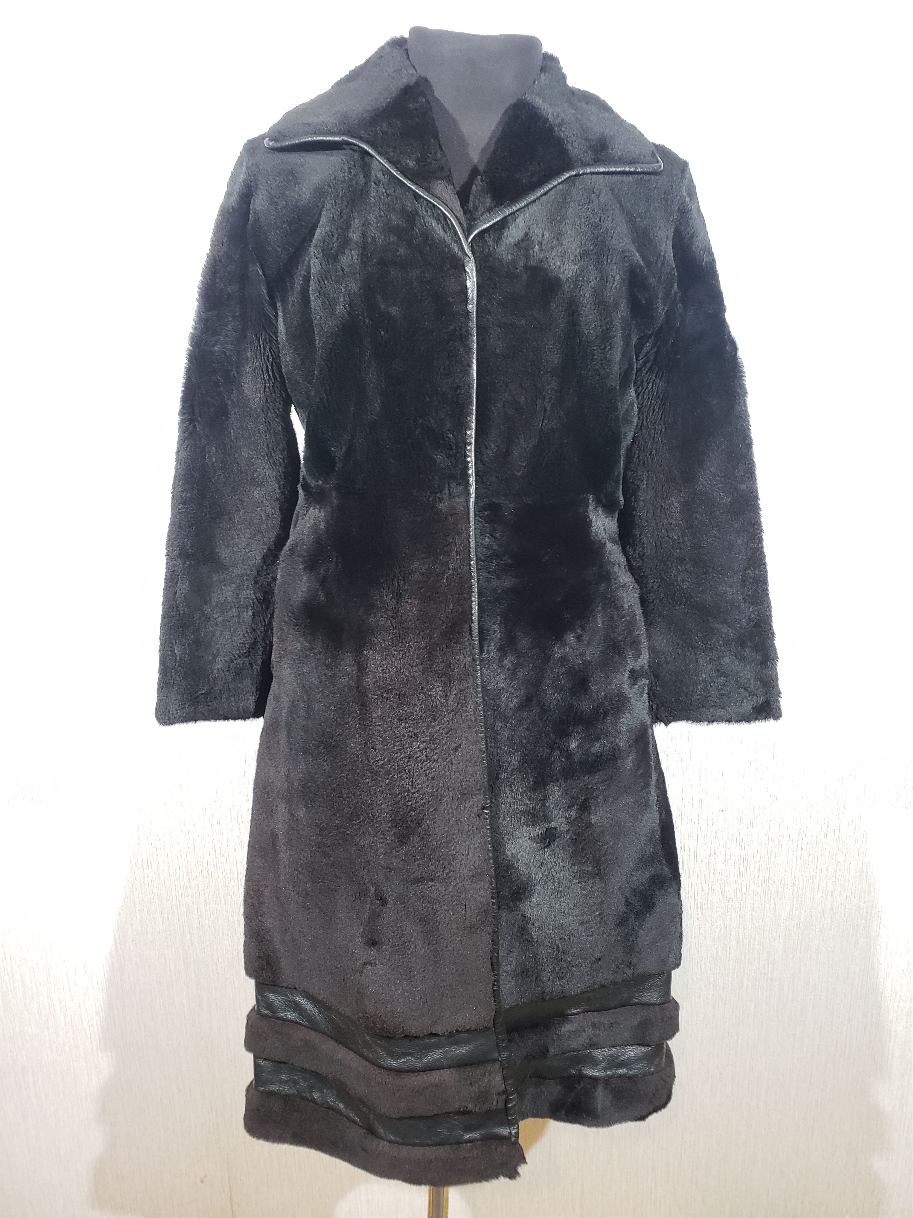 Other Black women's fur coat with sheared fur. Size M / US 6-8 / IT 42-44 - 1 Thumbnail