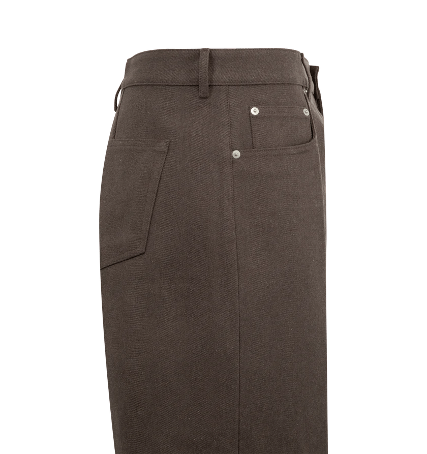 Rick Owens o1h1sh11225 Geth Jeans in Brown Size US 34 / EU 50 - 3 Thumbnail