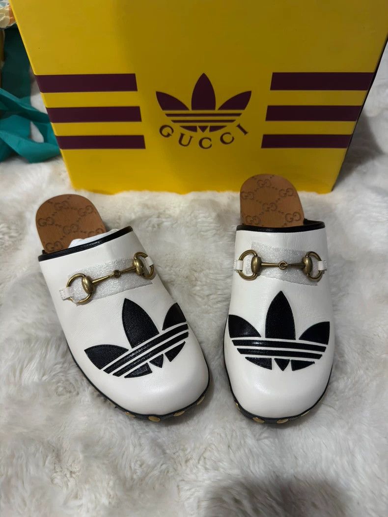 Gucci Guicci Joint printed clogs slippers Size US 6.5 / IT 36.5 - 1 Thumbnail