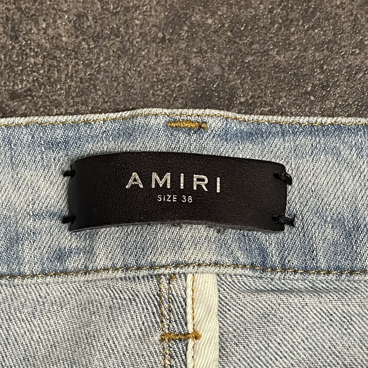 Amiri Amiri MX1 Black White Paisley Patch Jeans Light Indigo Size US 38 / EU 54 - 7 Thumbnail