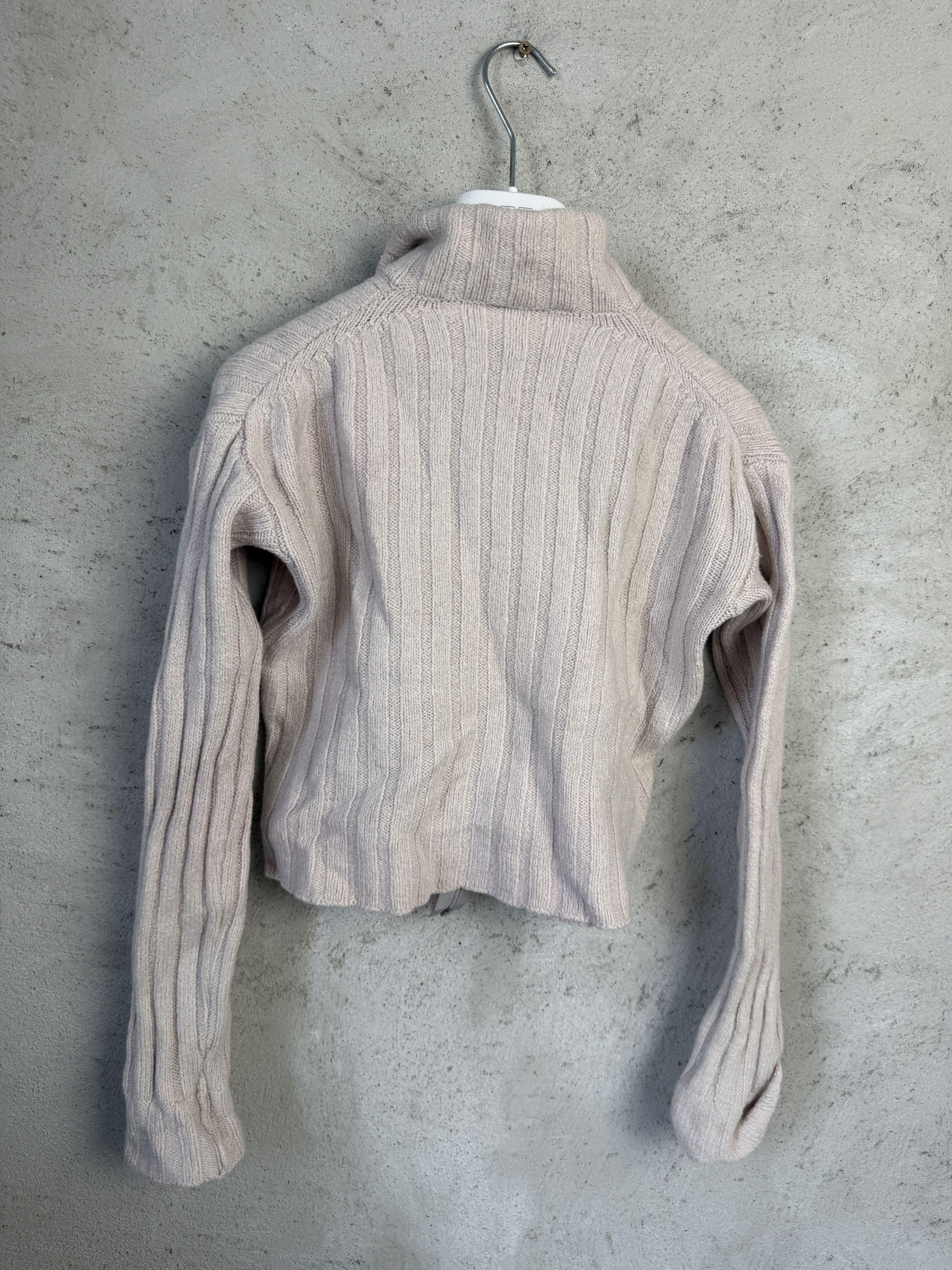 Armani Armani Jeans ribbed zip-up sweater knitwear Size M / US 6-8 / IT 42-44 - 5 Thumbnail