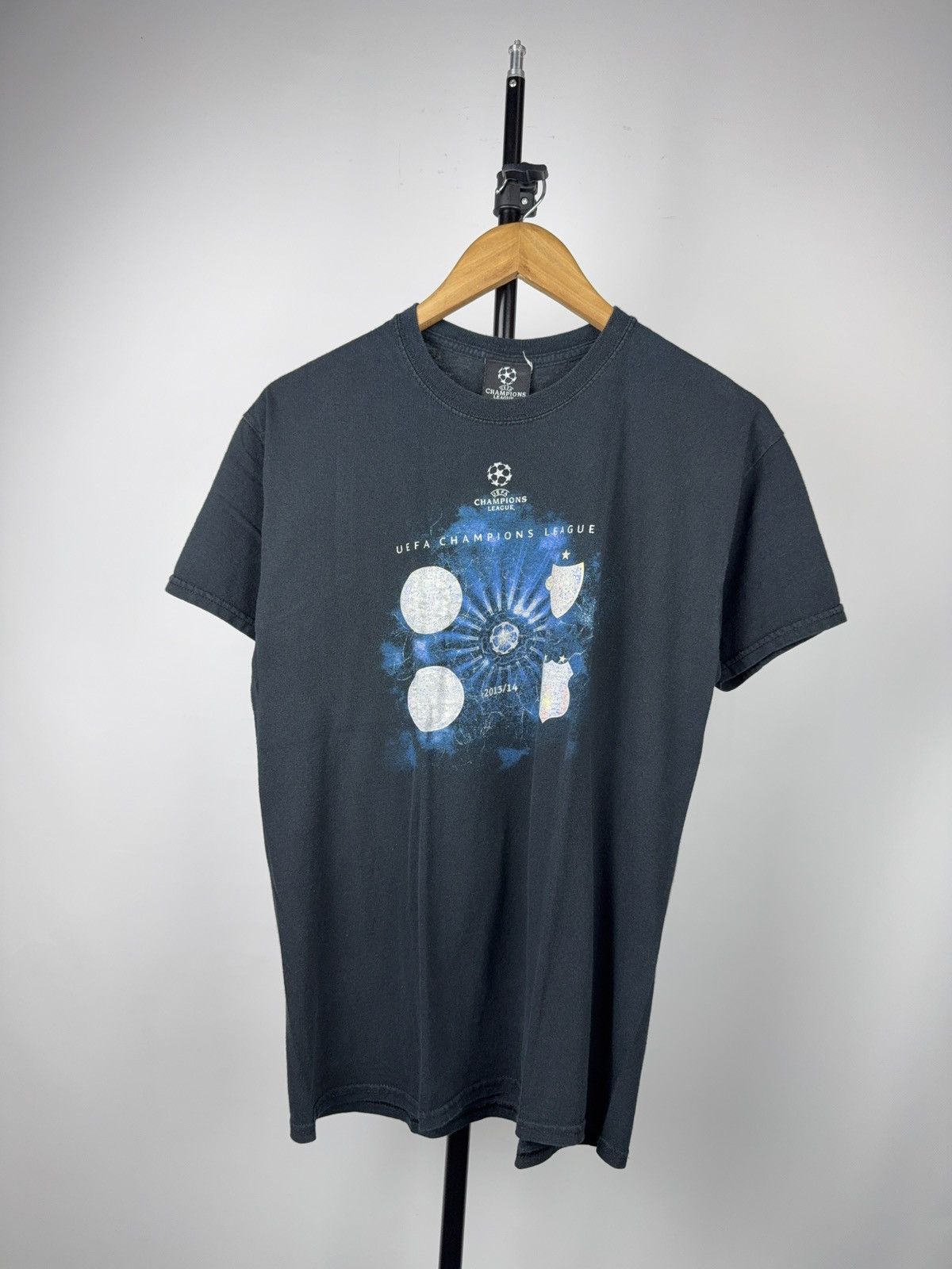 UEFA 00s Vintage UEFA Champions League 2013/14 Graphic T-Shirt Size US M / EU 48-50 / 2 - 1 Thumbnail