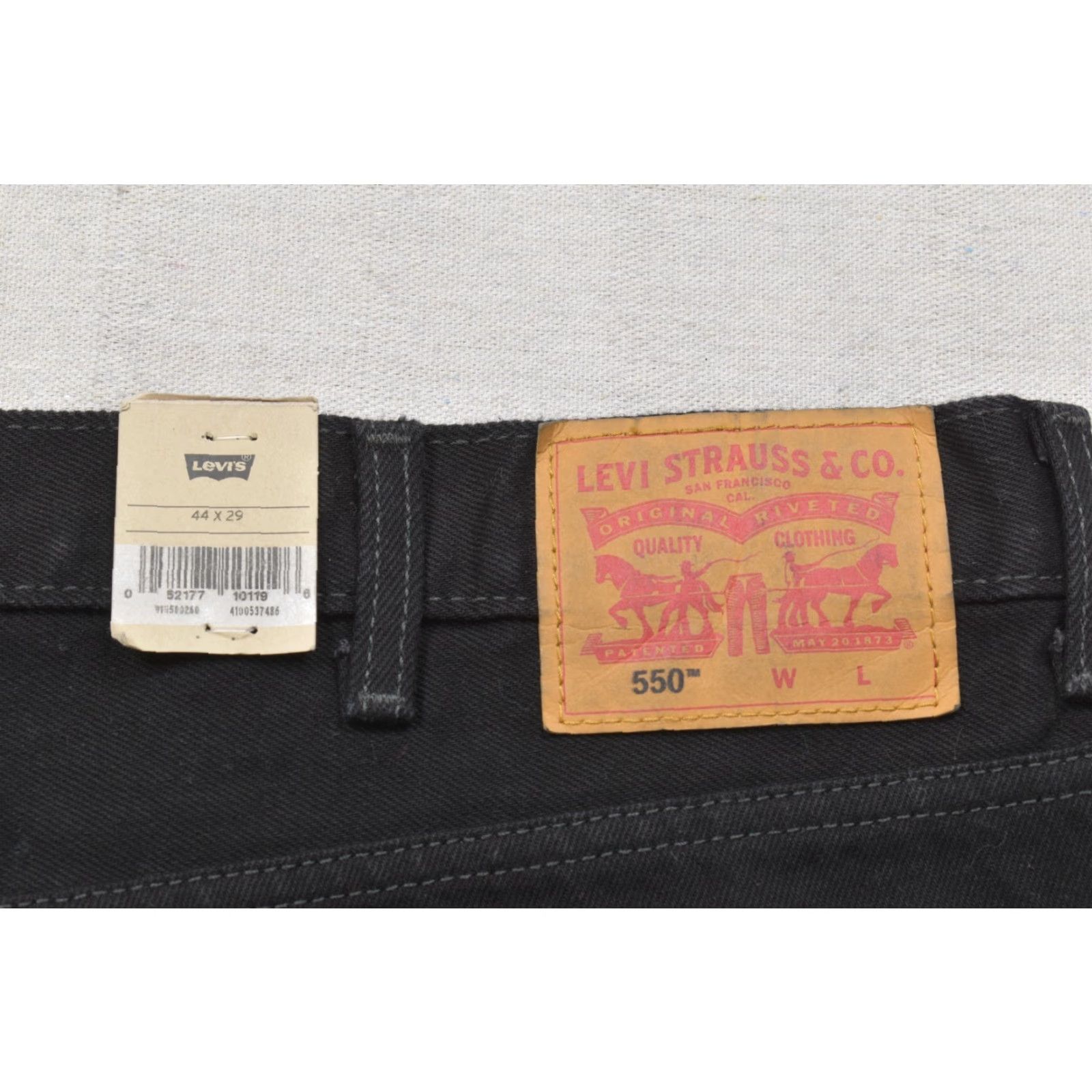Levi's Levi's 550 Relaxed Fit Jeans Black 44x29 Cotton Denim 5-Pocket Men Size 44 Regular N/A Size US 44 / EU 60 - 5 Thumbnail