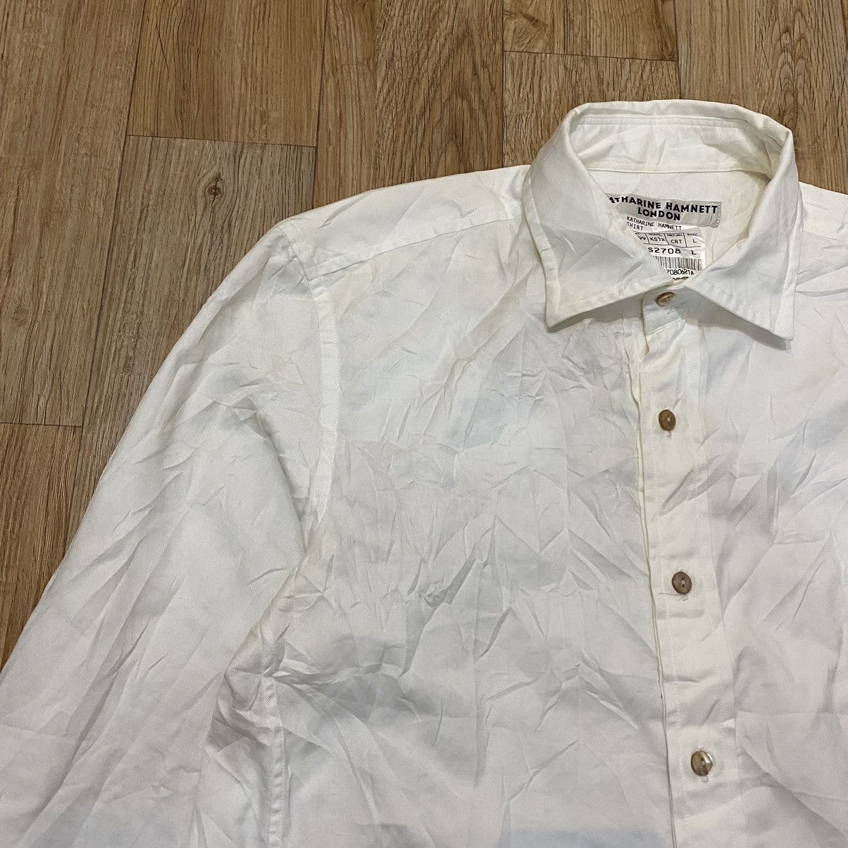 Katharine Hamnett London Katharine Hamnett London White Shirt Button Up Size US M / EU 48-50 / 2 - 4 Thumbnail