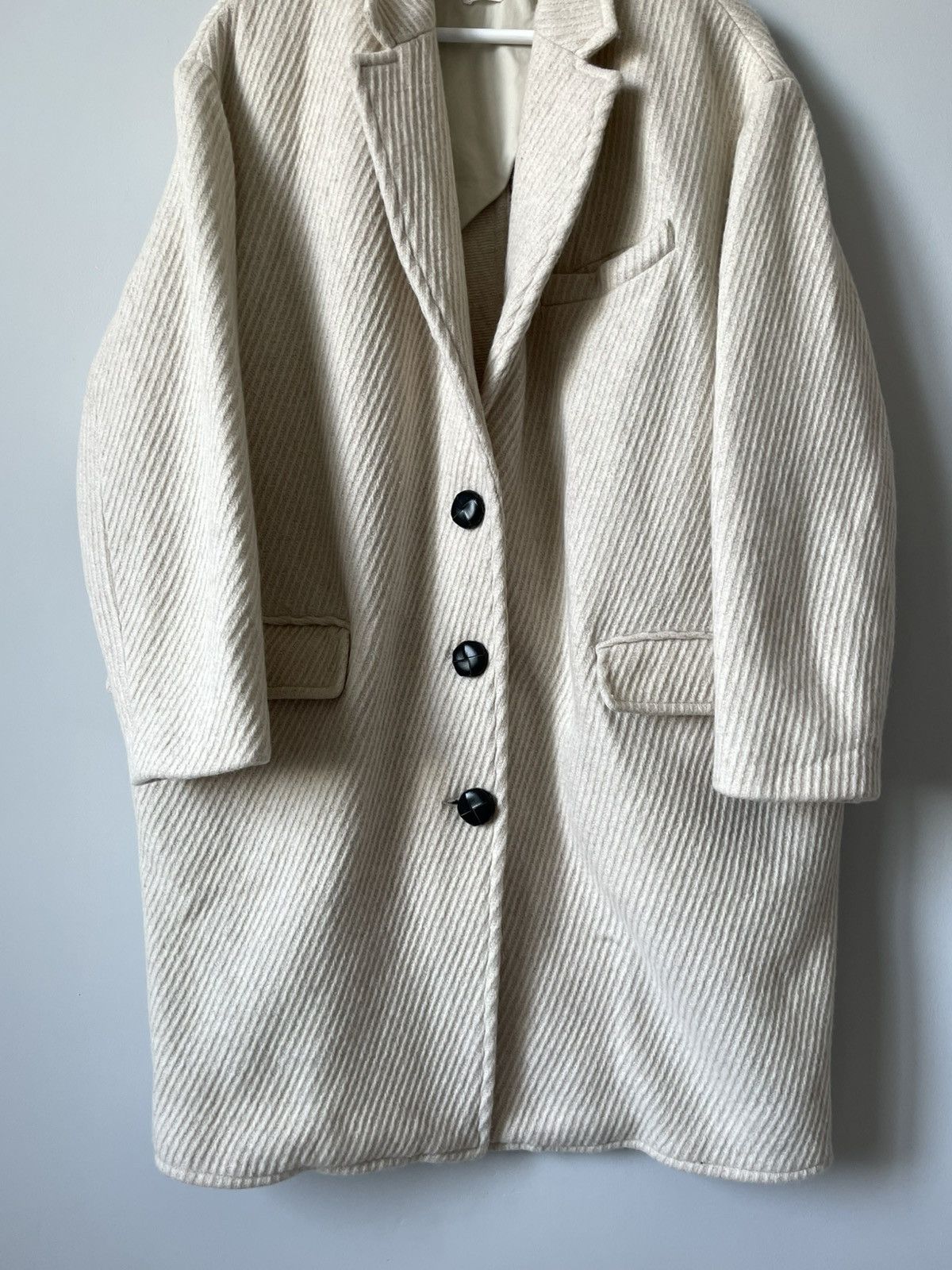 Isabel Marant Etoile Isabel Marant Etoile Gimi Wool Blend Tweed Cocoon Coat Size L / US 10 / IT 46 - 3 Thumbnail