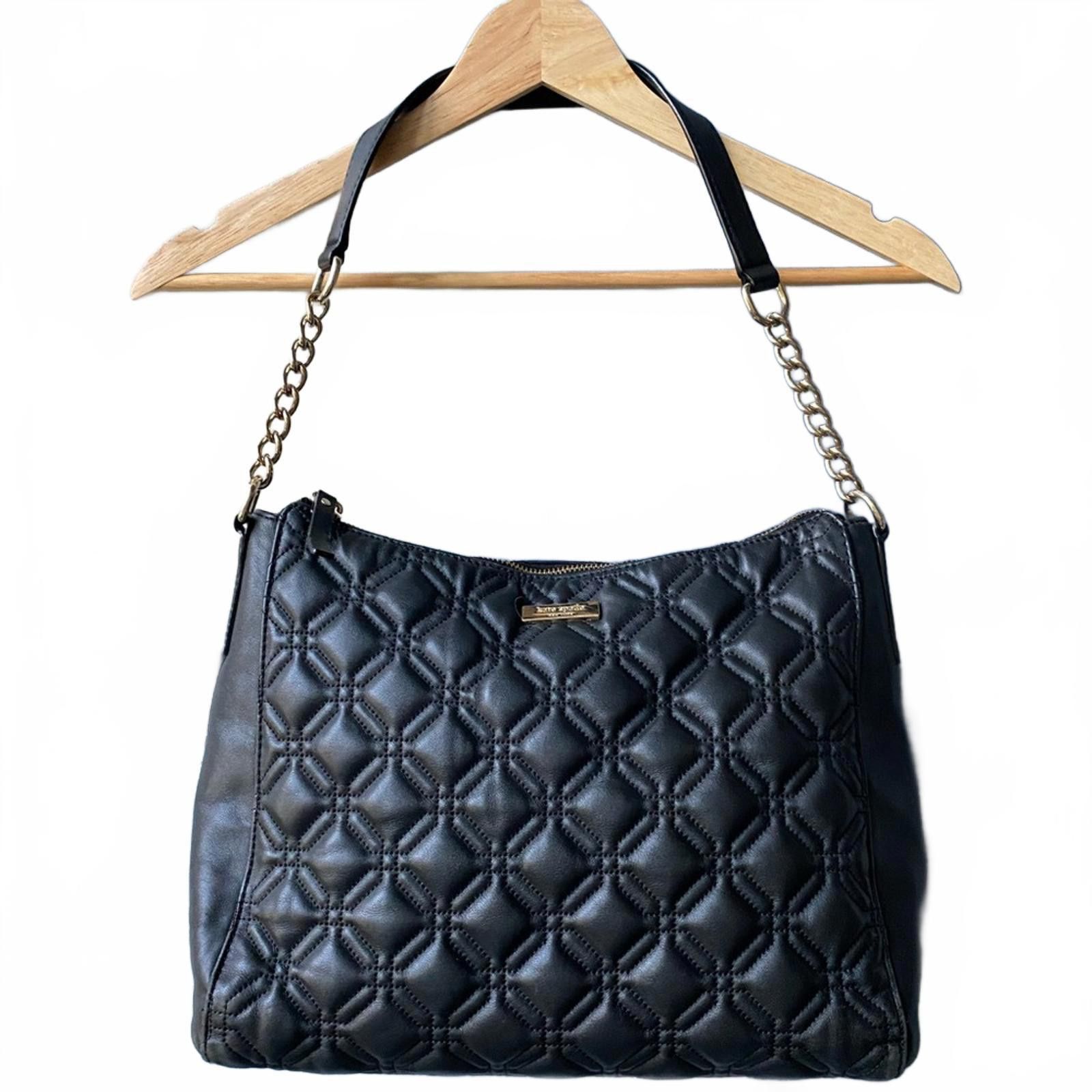 Kate Spade Astor Court Aurelia Quilted Leather Shoulder Bag in Black, Women's