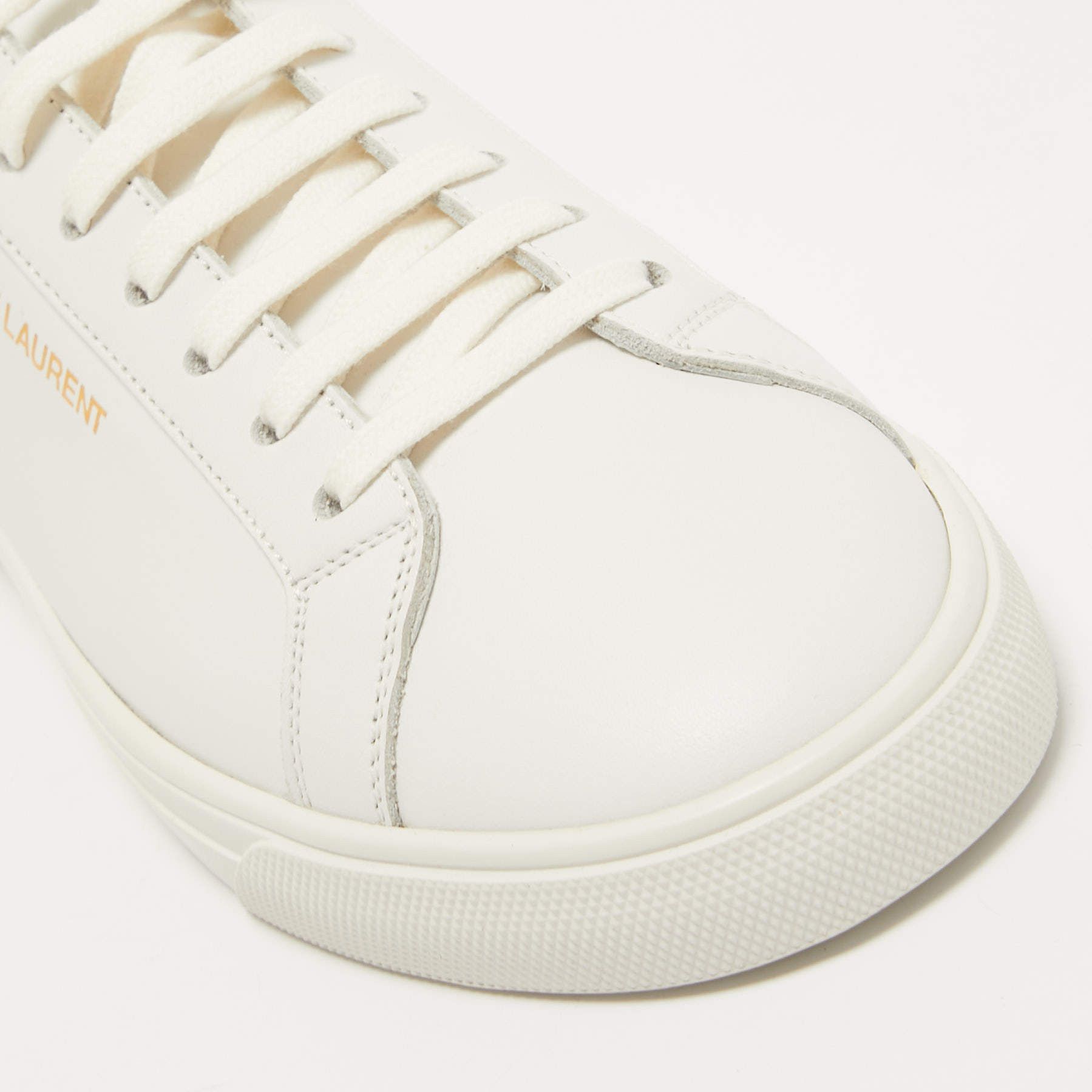 Saint Laurent Paris o1bcso1str1224 Classic Andy White Leather Sneaker in White Size US 12 / EU 45 - 2 Thumbnail