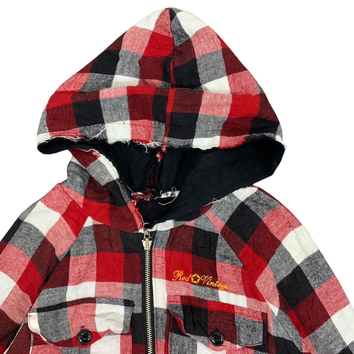 Punk and Yo × Vintage VINTAGE RED CAT PUNK GOTHIC REVERSIBLE HOOD SWEATER Size US S / EU 44-46 / 1 - 11 Thumbnail
