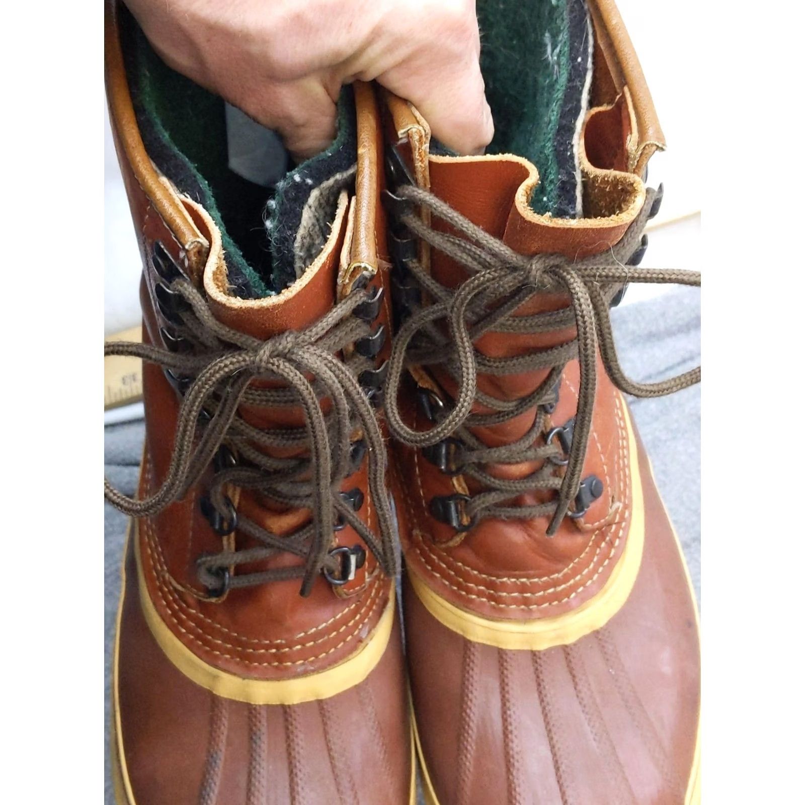 SOREL VINTAGE Sorel Kaufman Snow Boots Mens 9 42 Brown Leather Wool Lined Canada Snow Boot Mens US 9 Brown Leather Wool Lined Canada Size US 9 / EU 42 - 6 Thumbnail