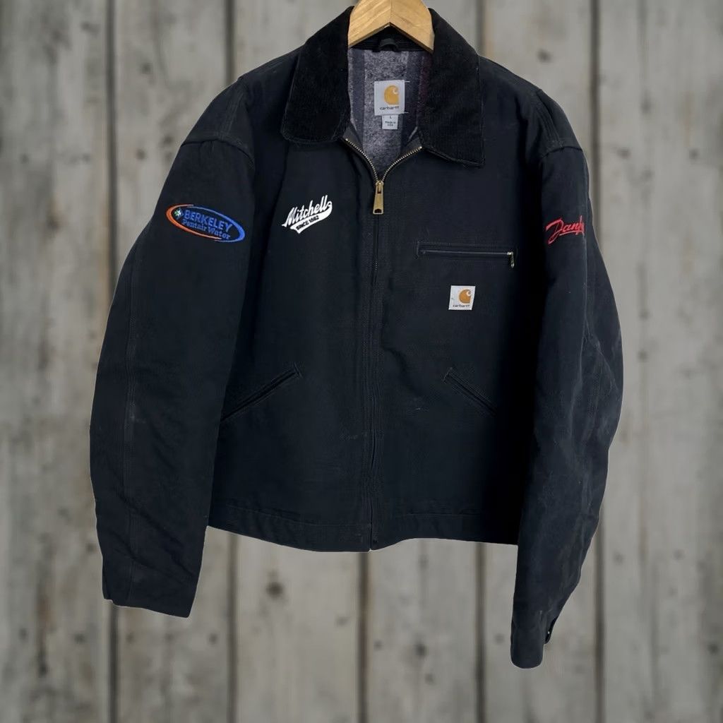 Carhartt × Vintage Carhartt J01 90s Detroit Jacket Black Size 38