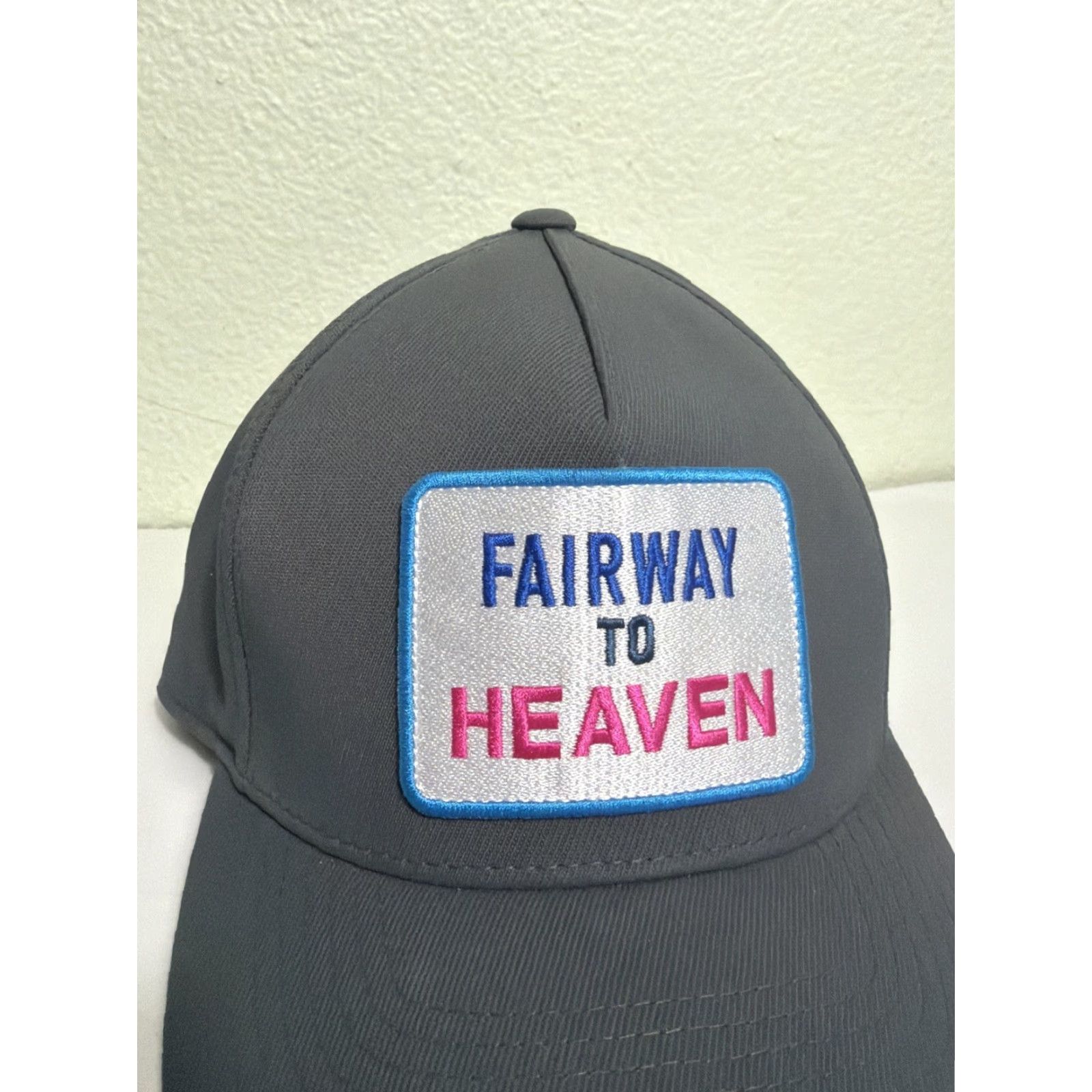 G/FORE G/FORE Hat Cap Snap Back Mens Gray Fairway To Heaven Embroidered Patch Golf Size ONE SIZE - 4 Thumbnail