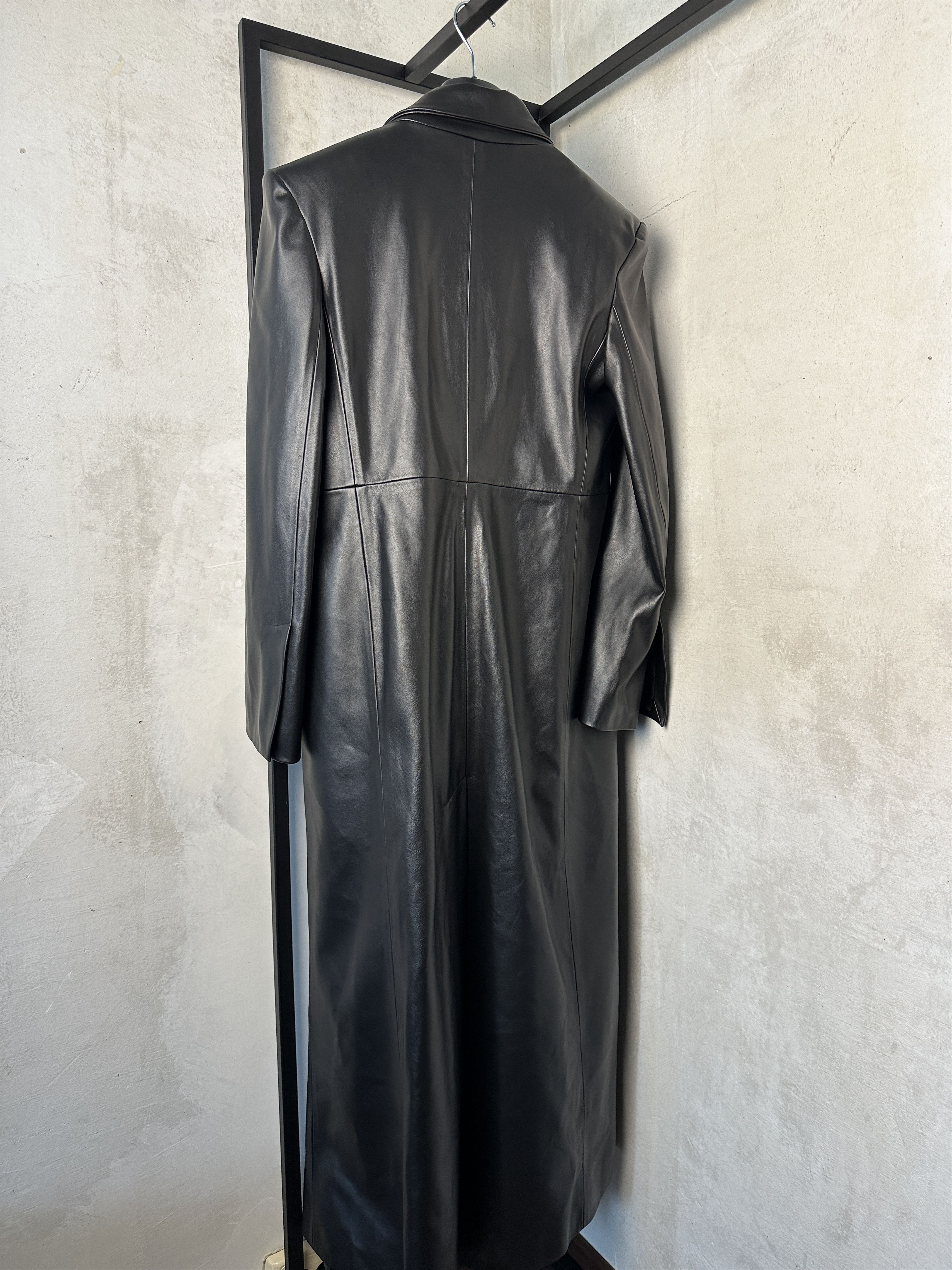 Other Vegan Leather Long Coat Size S / US 4 / IT 40 - 14 Thumbnail
