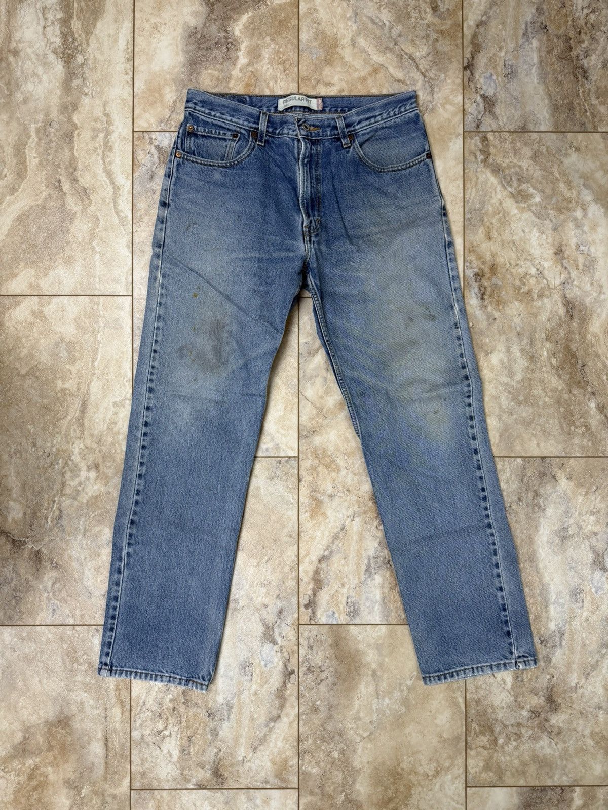 Levi's Levi’s Vintage 505 Light Wash Distressed Denim Size US 34 / EU 50 - 1 Thumbnail