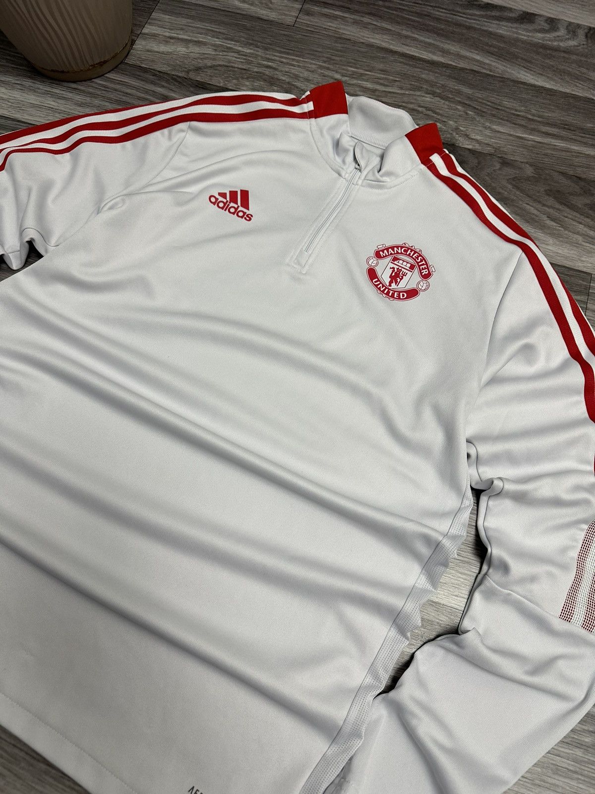 Adidas Adidas Manchester United 2020-2021 Training Top 1/4 zip hype Size US L / EU 52-54 / 3 - 5 Thumbnail