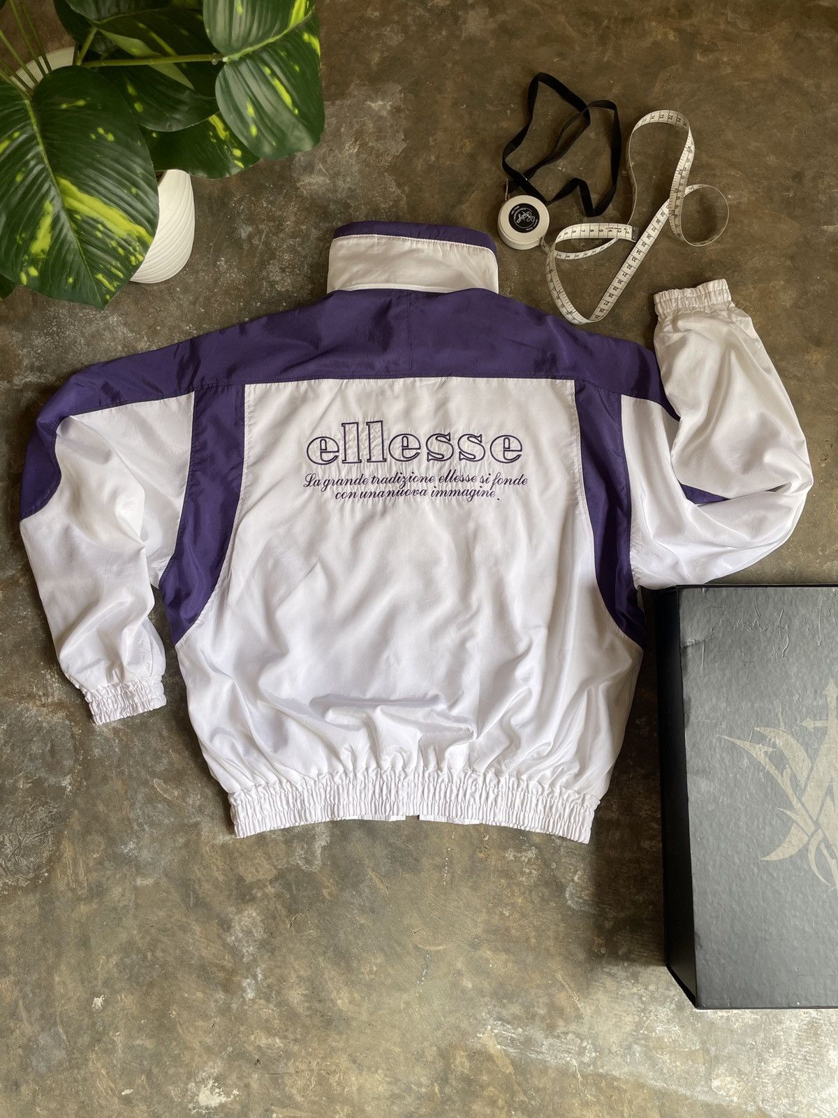 Ellesse × Vintage ELLESSE Vintage 90s Zipped Tracksuit top jacket rare y2k Size M / US 6-8 / IT 42-44 - 2 Thumbnail