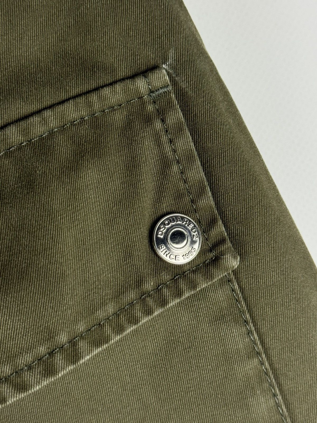 Dsquared2 Dsquared2 Sexy Cargo Biker Patch Cropped Pants Olive SS20 Size US 31 - 6 Thumbnail