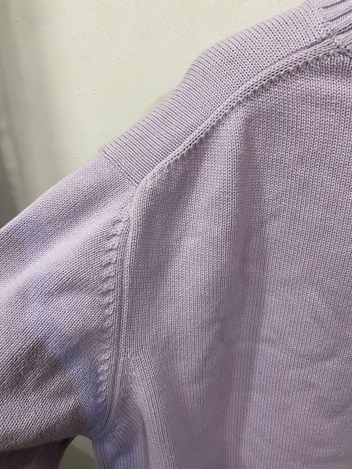 Yves Saint Laurent Lilac YSL Sweater Knit Baby Blue Old Money Paris Vintage Size US L / EU 52-54 / 3 - 11 Thumbnail