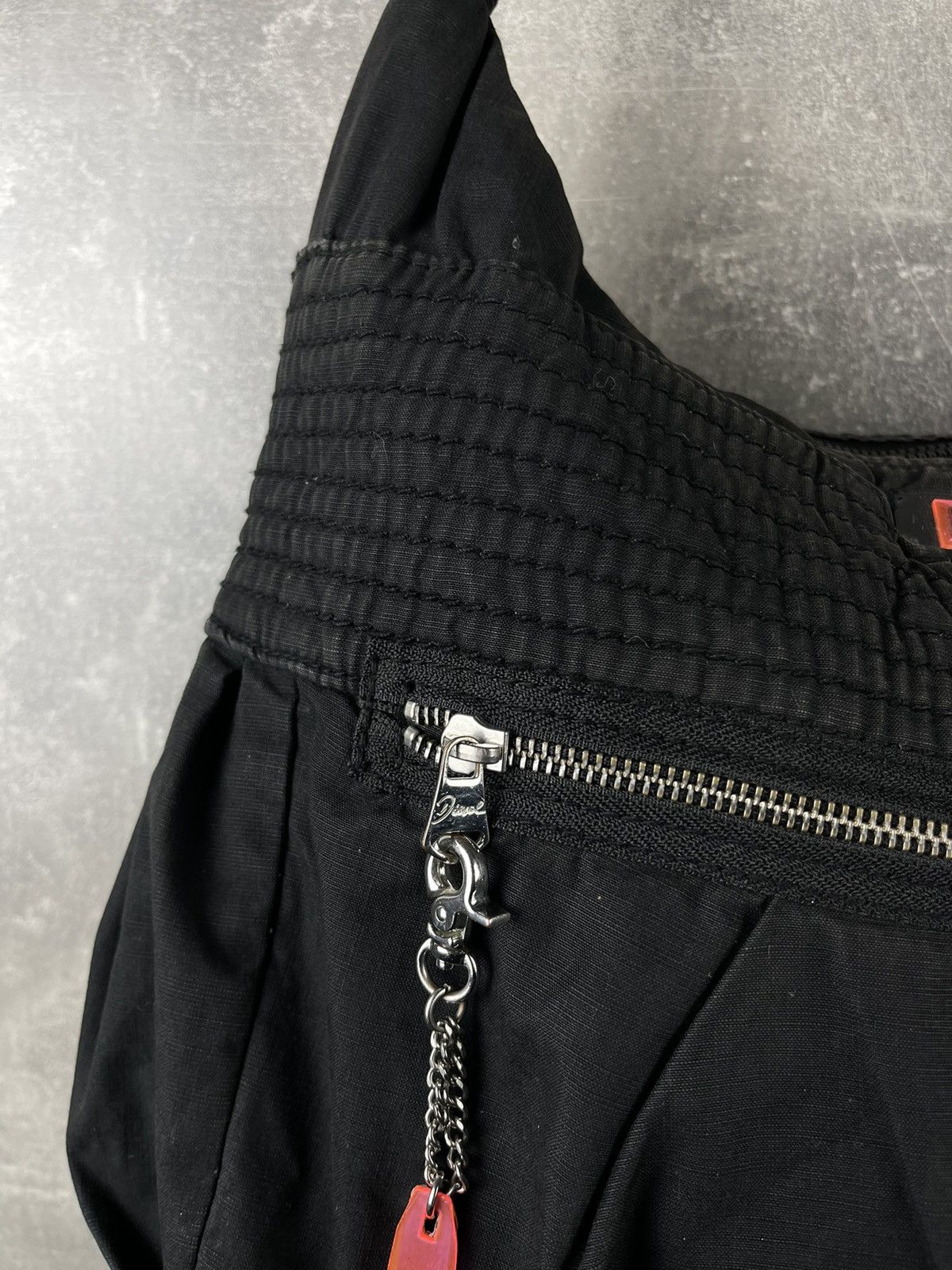 Diesel Diesel Vintage Cotton Top Zip Harajuku Shoulder Bag 2000s Size ONE SIZE - 5 Thumbnail