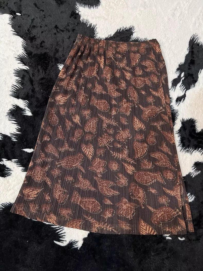 Issey Miyake Issey Miyake size:one size Brown double-layered pleated sk Size 42" / US 20 - 5 Thumbnail