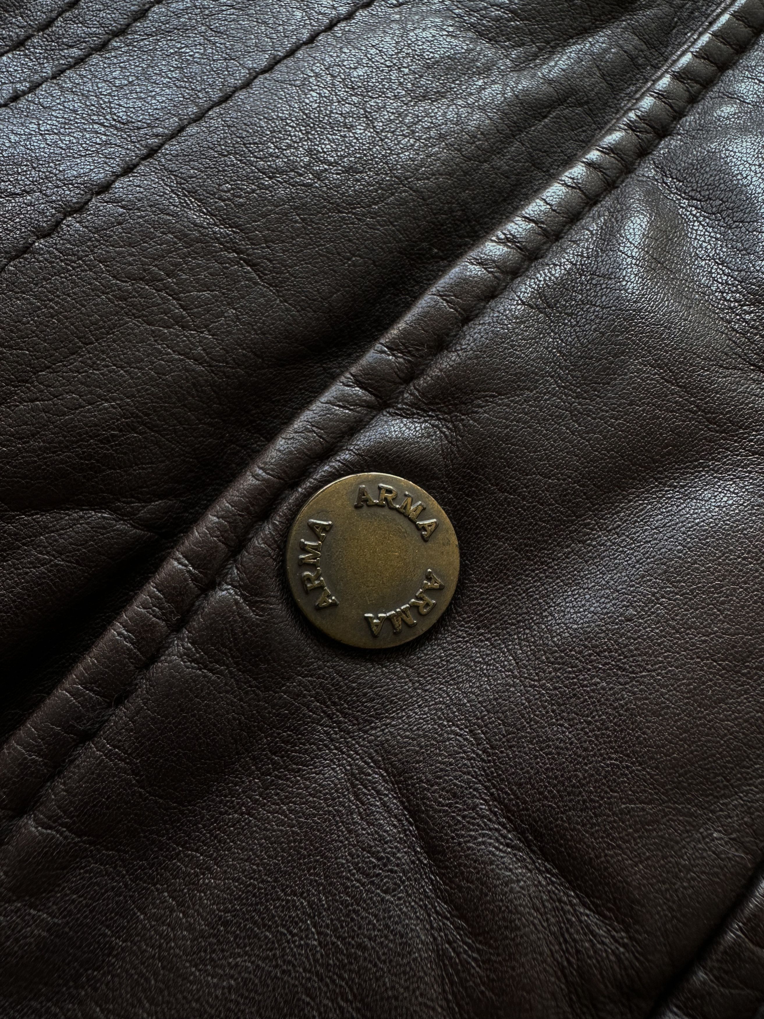 ARMA × Genuine Leather ARMA Ambassador Squadron brown leather jacket Size US L / EU 52-54 / 3 - 5 Thumbnail