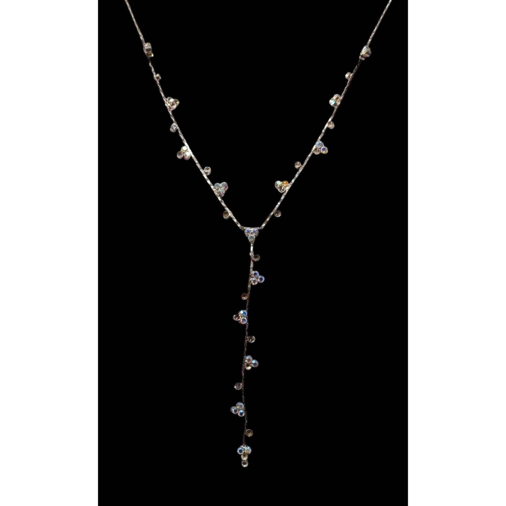 Other Christina Collection Minimalist Glam AB Rhinestone Y Drop Ne Size ONE SIZE - 1 Thumbnail