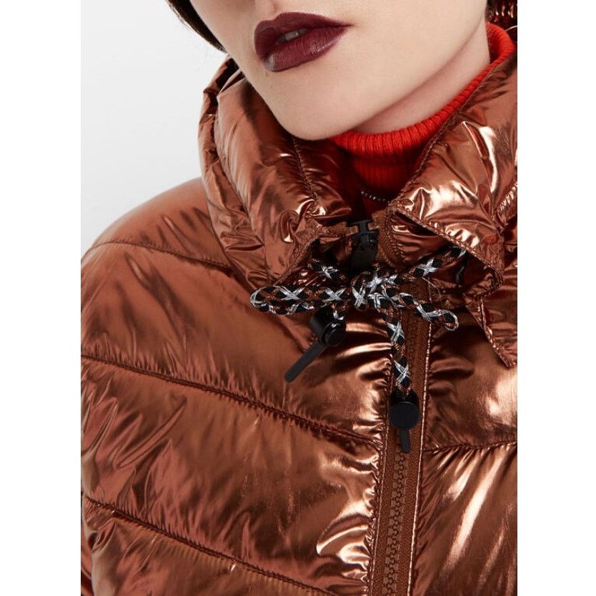 Desigual Desigual Jasmine Gold Metallic Puffer NWT Jacket -US Size XS Size XS / US 0-2 / IT 36-38 - 14 Thumbnail