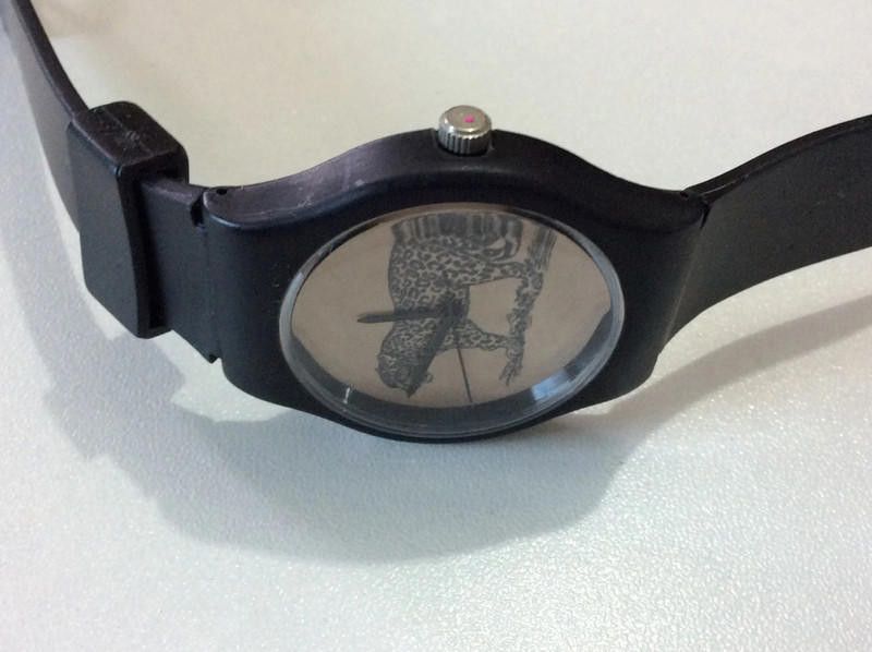 Designer May 28th tiger dial black plastic watch Size ONE SIZE - 3 Thumbnail