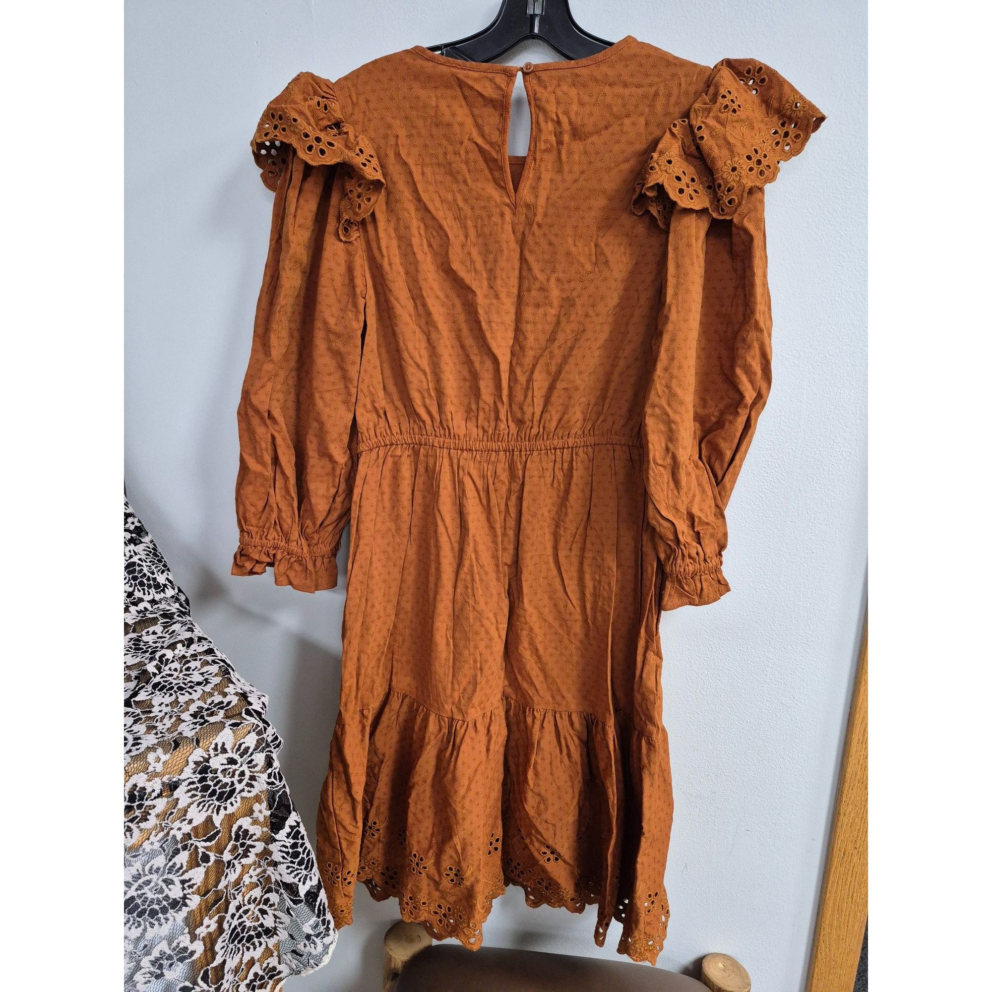 Other Women's Ruffle Long Sleeve Ruffle Dress - Universal Thread B Size L / US 10 / IT 46 - 7 Thumbnail
