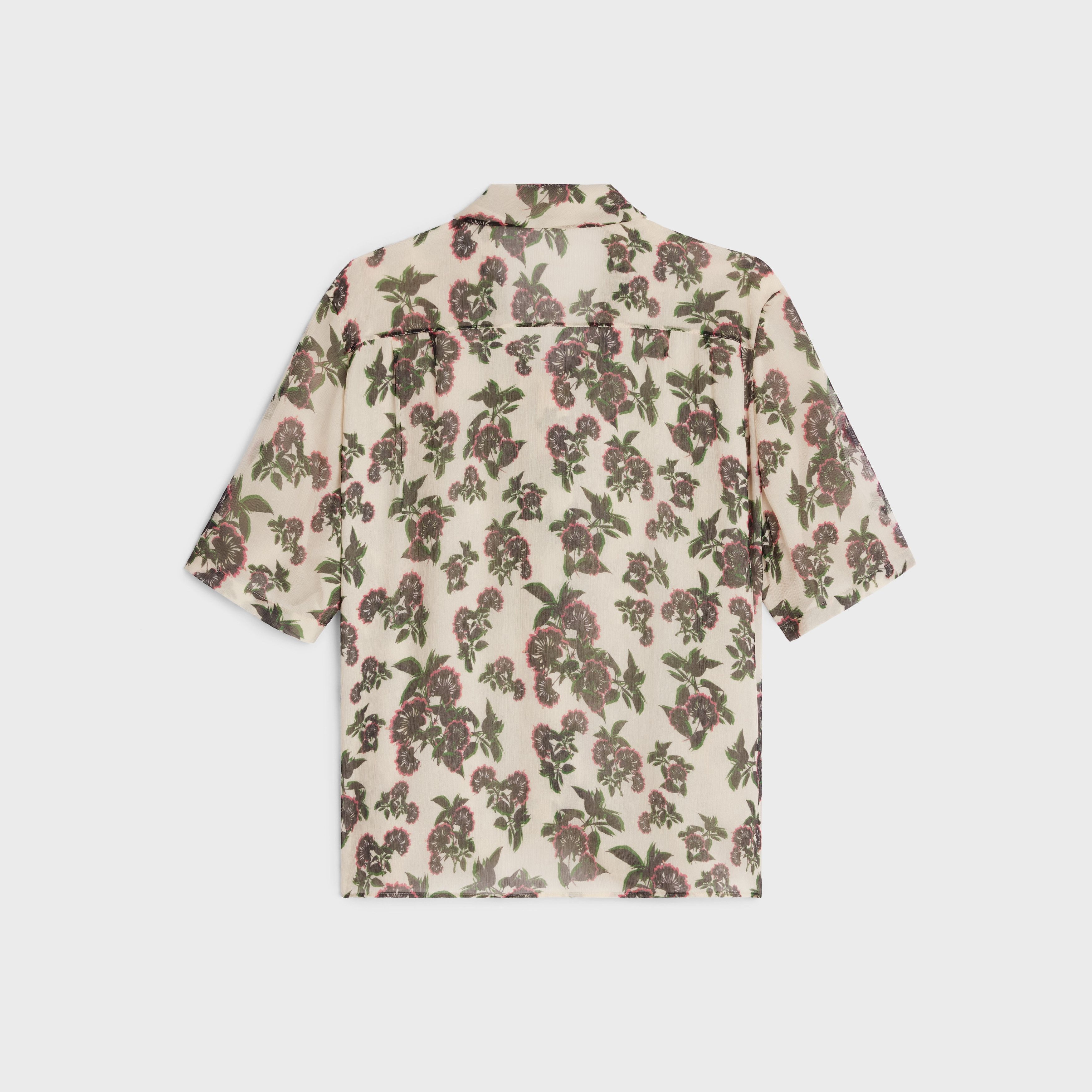 Celine o1w1db11124 Silk Crepon Bow Blouse in Multicolor Size M / US 6-8 / IT 42-44 - 2 Thumbnail