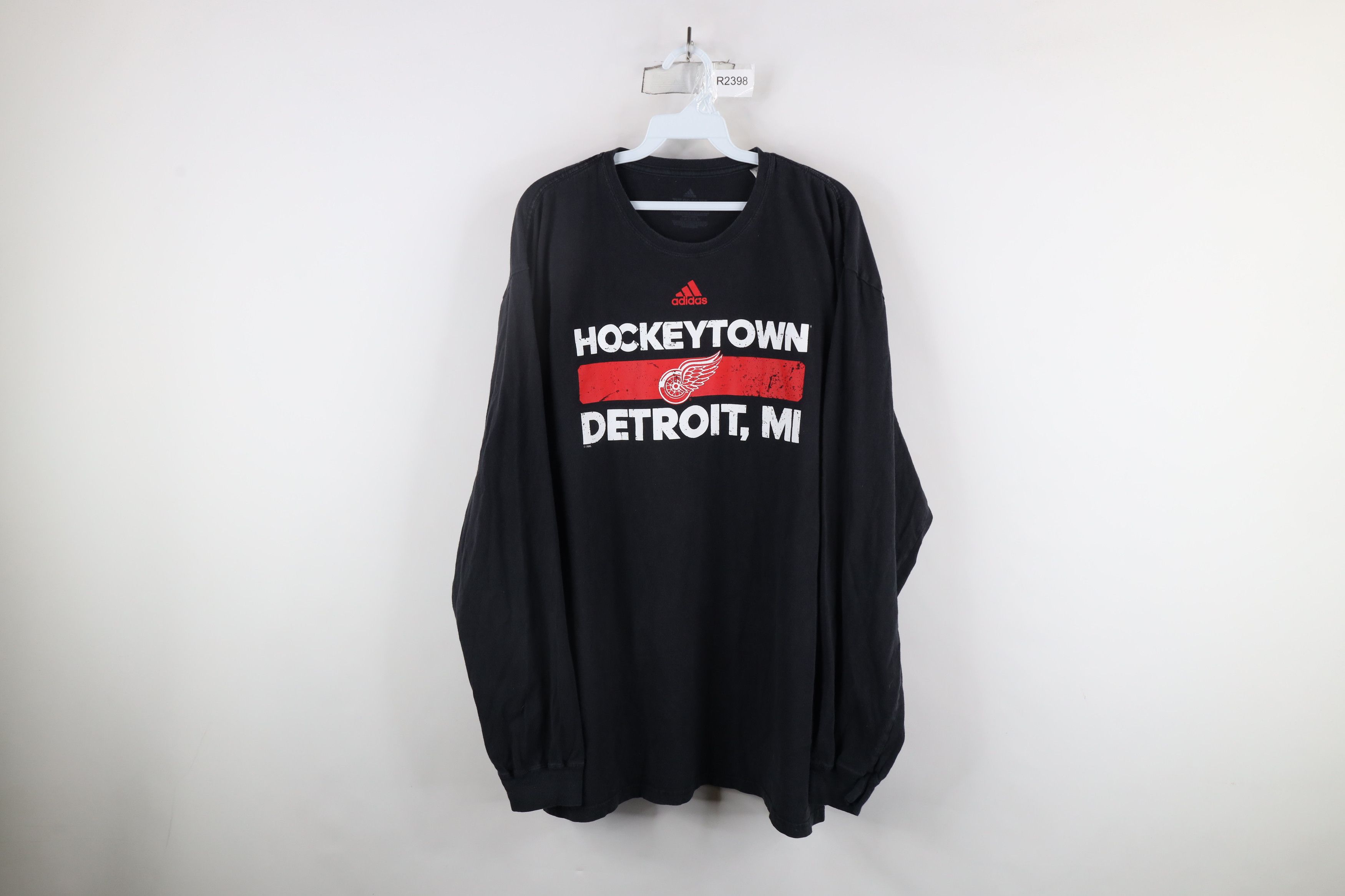 Adidas × Vintage Y2K Adidas Out Detroit Red Wings Hockey Long Sleeve T-Shirt Size US XXL / EU 58 / 5 - 1 Thumbnail