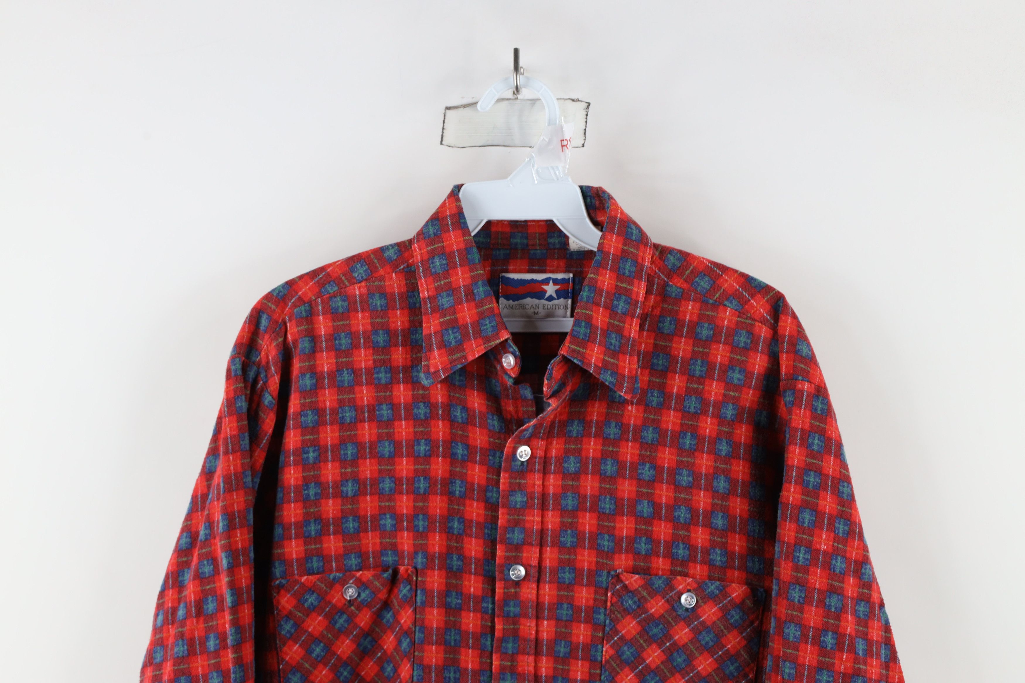 Vintage Vintage 70s Streetwear Collared Button Shirt Plaid USA Size US M / EU 48-50 / 2 - 2 Thumbnail