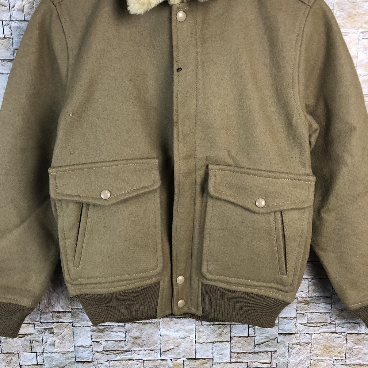 Vintage J&C Haward Brown Bombers Jacket #A878 Size US M / EU 48-50 / 2 - 5 Thumbnail