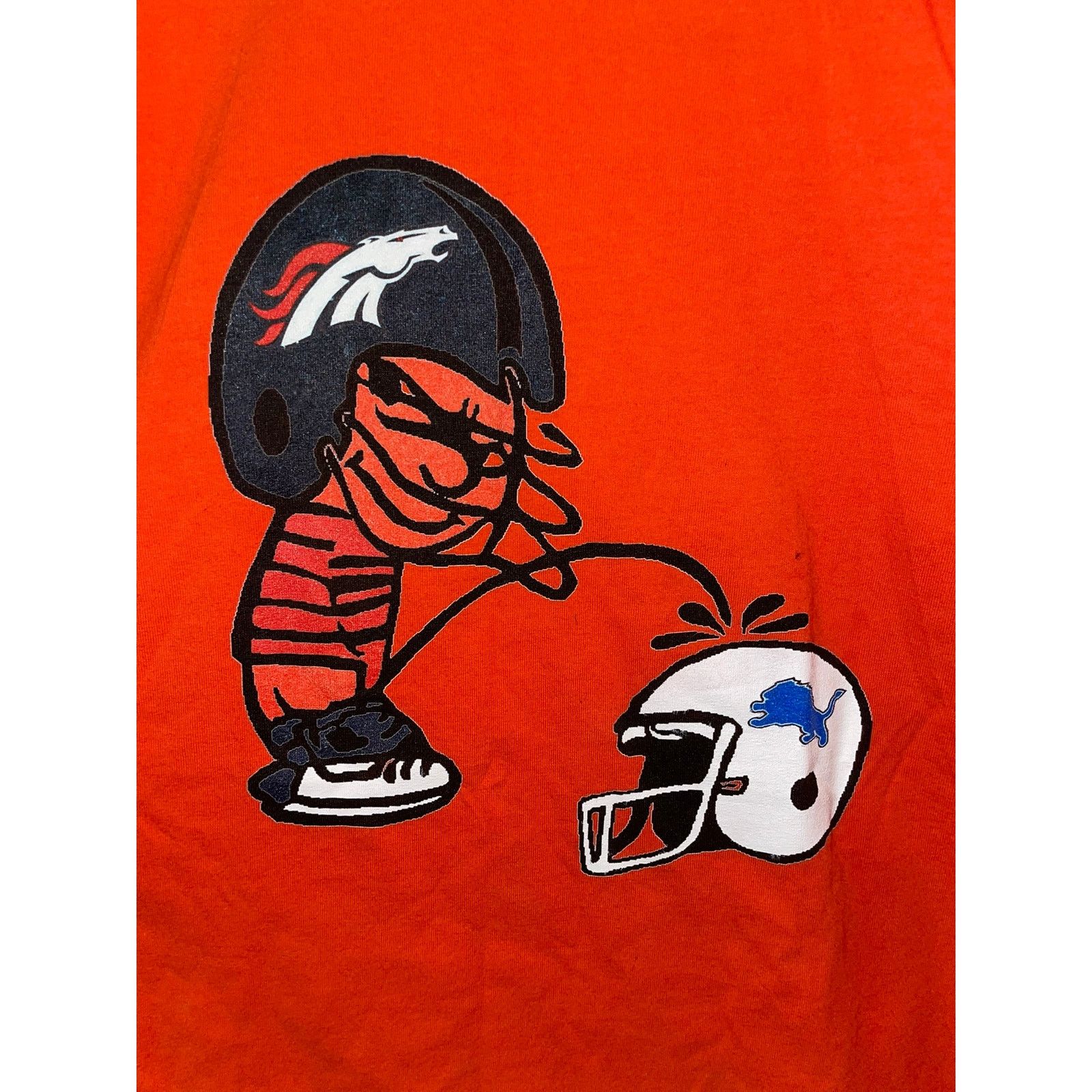 Anvil Vintage Denver Broncos Calvin Hobbes Detroit Lions 2XL Tee Size US XXL / EU 58 / 5 - 2 Thumbnail