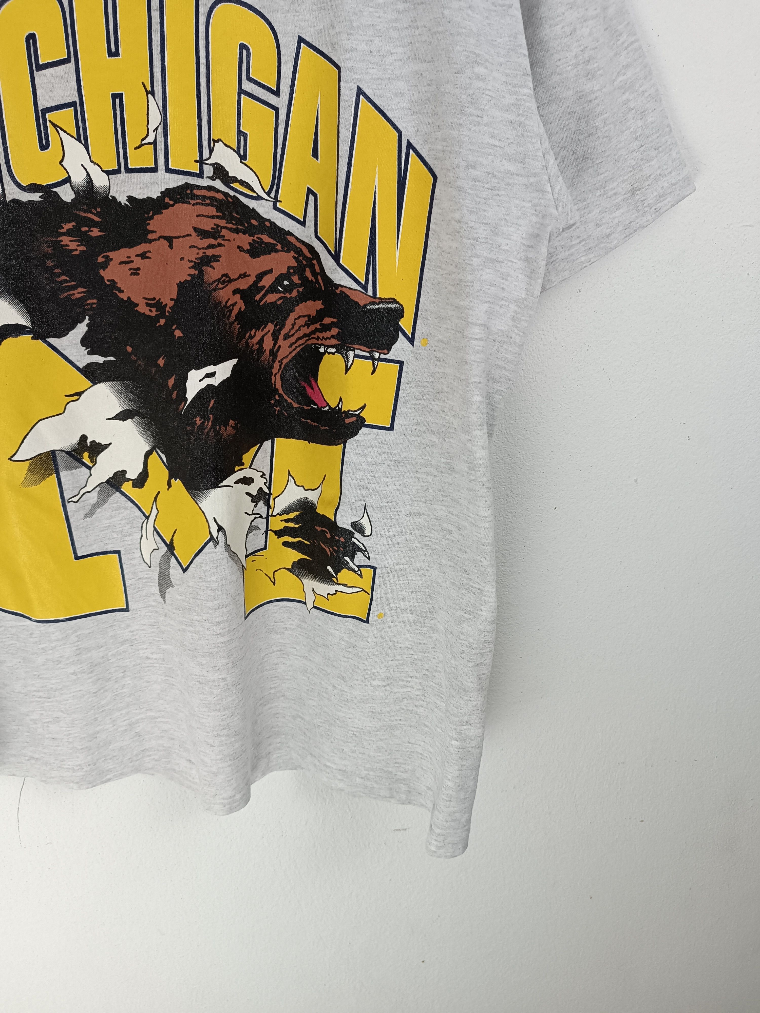 NFL VINTAGE 90'S MICHIGAN WOLVERINE BACKHIT TEE Size US M / EU 48-50 / 2 - 6 Thumbnail
