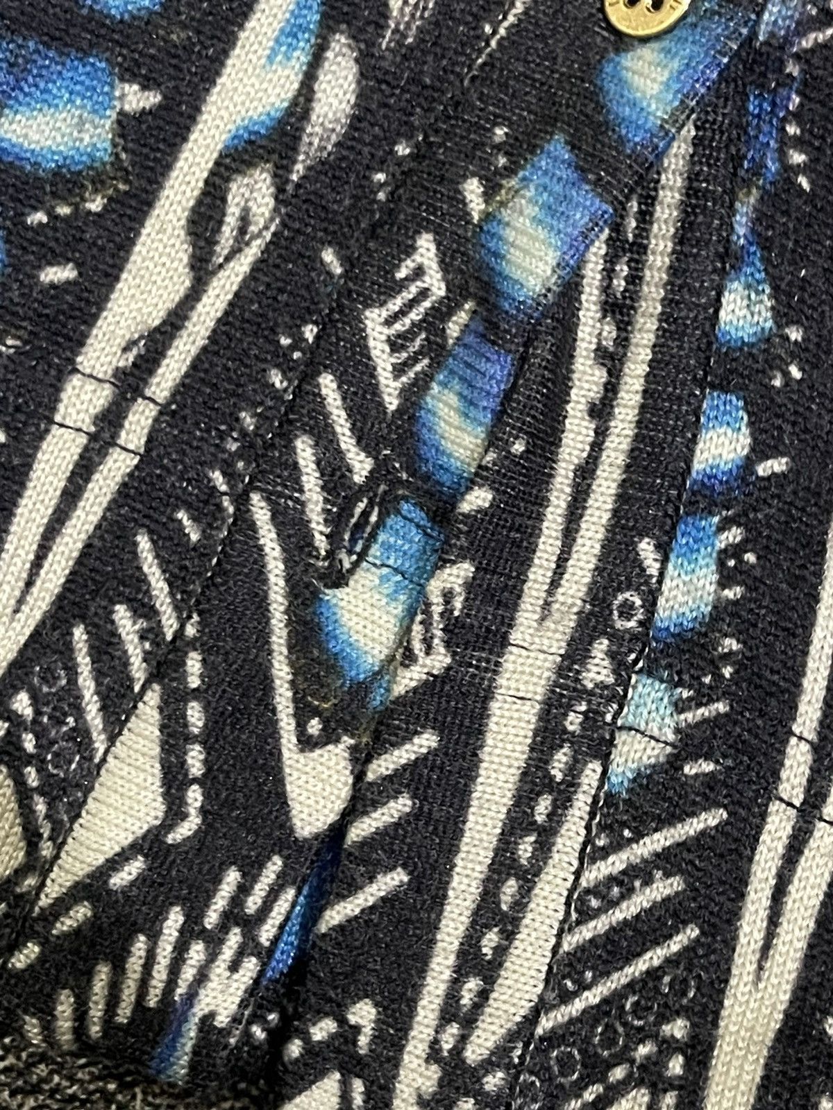 Roberto Cavalli FW14 Roberto Cavalli Floral Blue Cardigan Size M / US 6-8 / IT 42-44 - 11 Thumbnail