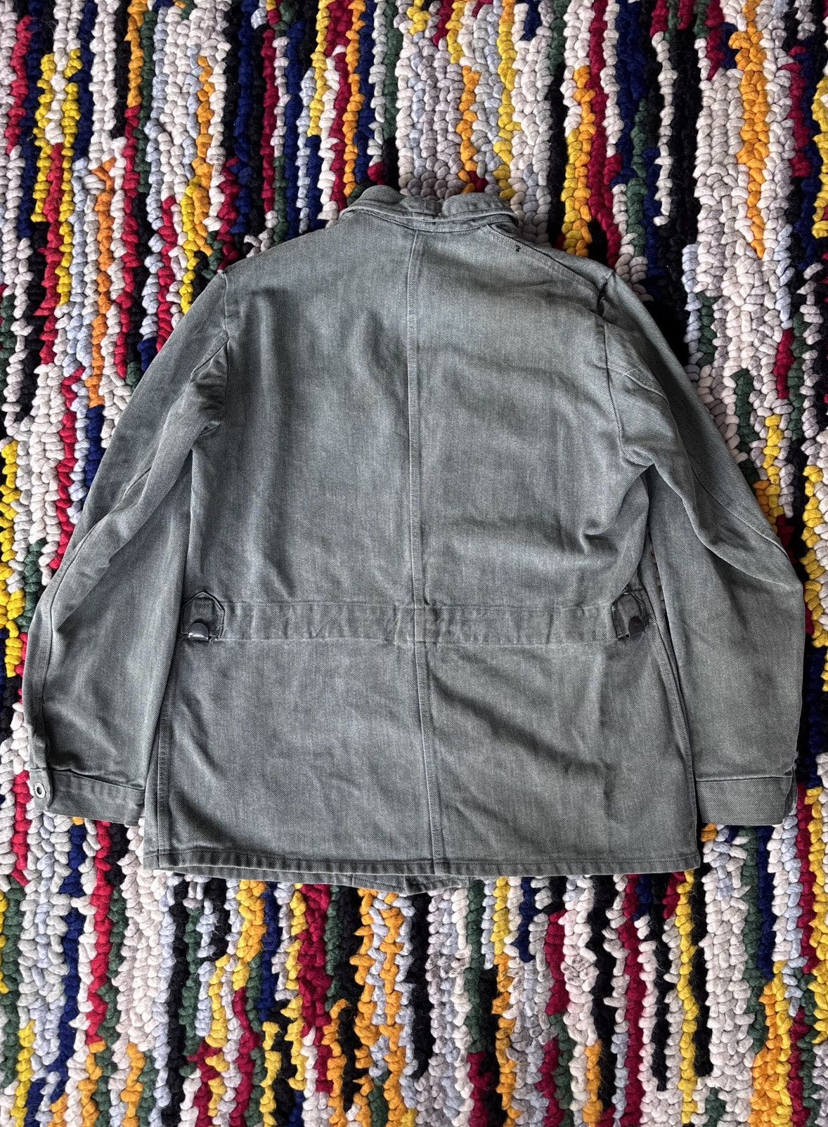 Vintage 1960s Swiss Military Denim Jacket Size US L / EU 52-54 / 3 - 2 Thumbnail