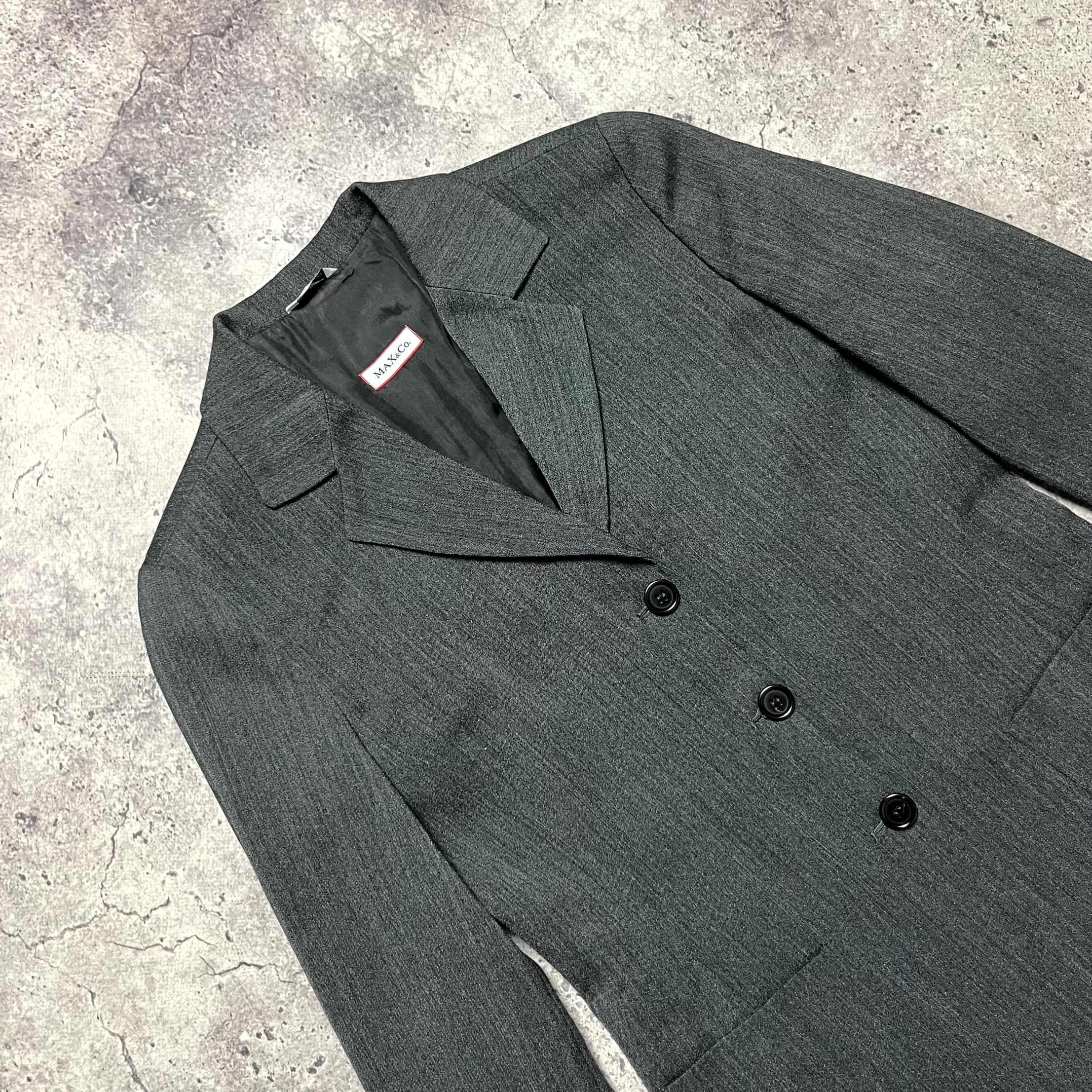 MAX&Co. Max Mara Gray Suit Blazer Pants Wool Blend IT38 US6 Size XS / US 0-2 / IT 36-38 - 12 Thumbnail