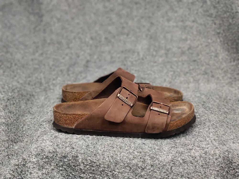 Birkenstock Arizona Leather Brown Sandals Unisex Shoes, Men's (Size 6)