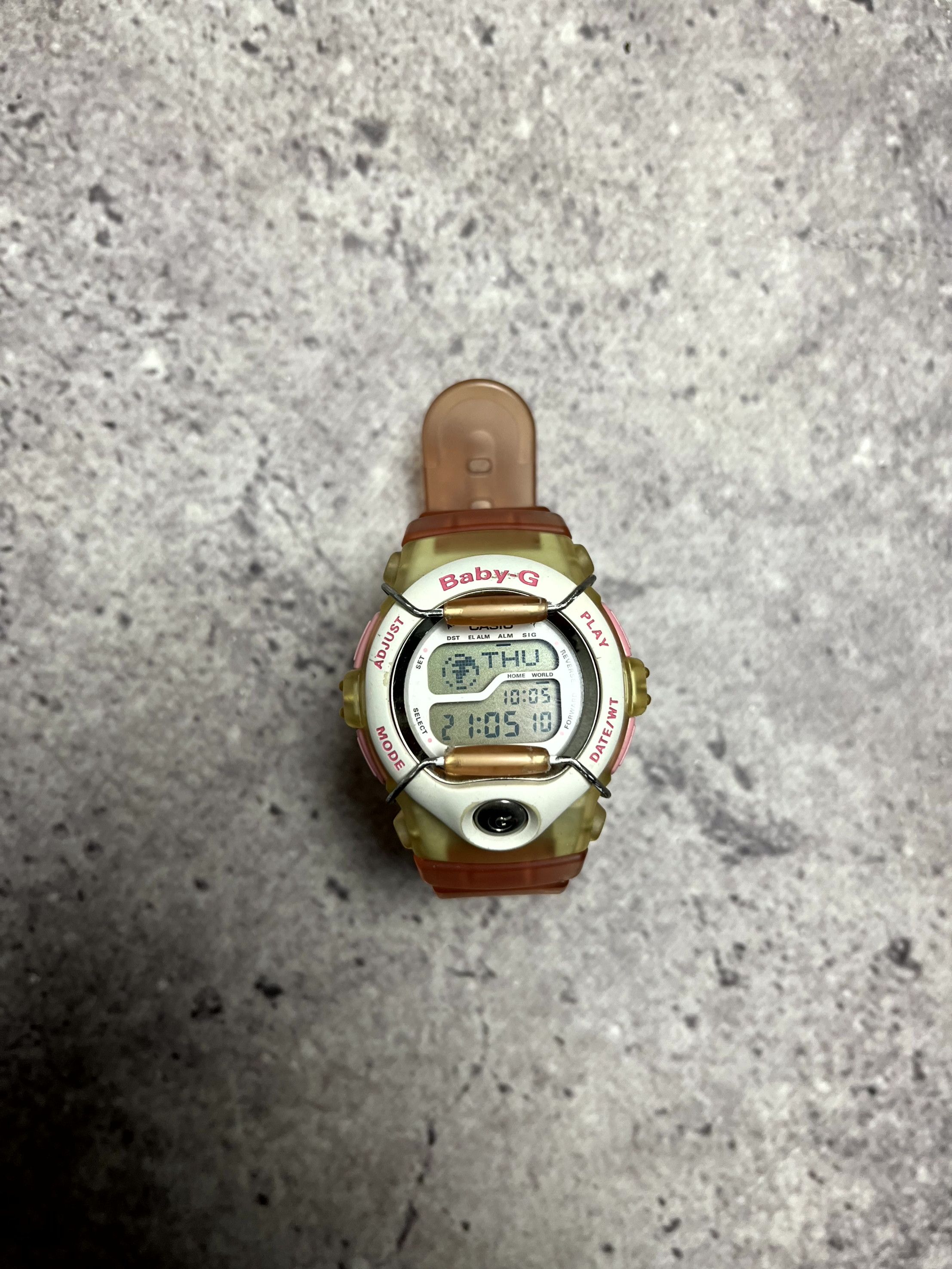 Vintage Casio Baby‑G Watch Pink/Beige Women’s Sport Watch