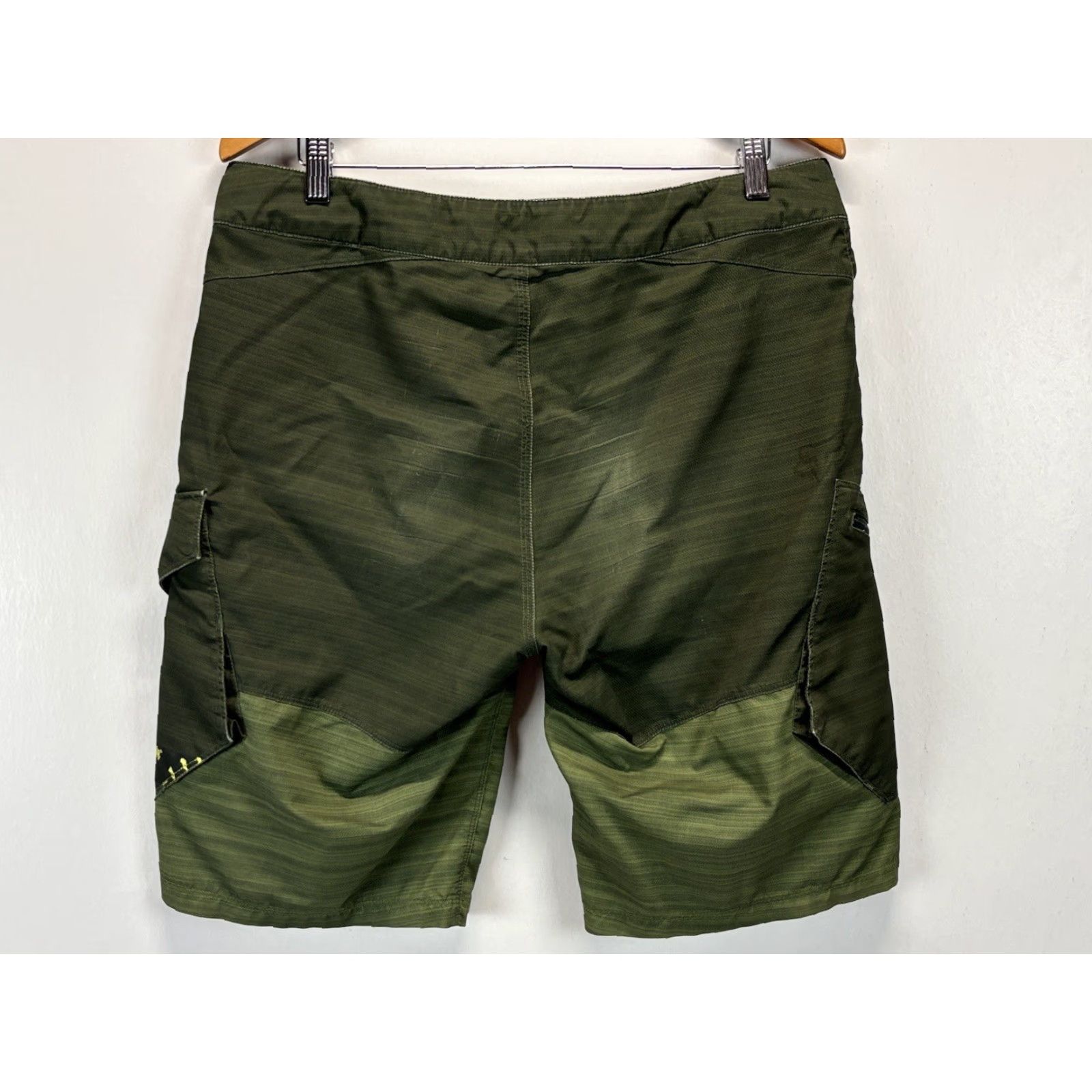 Fox Racing Fox Ranger Bike Cargo Shorts Green Polyester Spandex Sz 35 Stretch Read Size US 35 - 3 Thumbnail