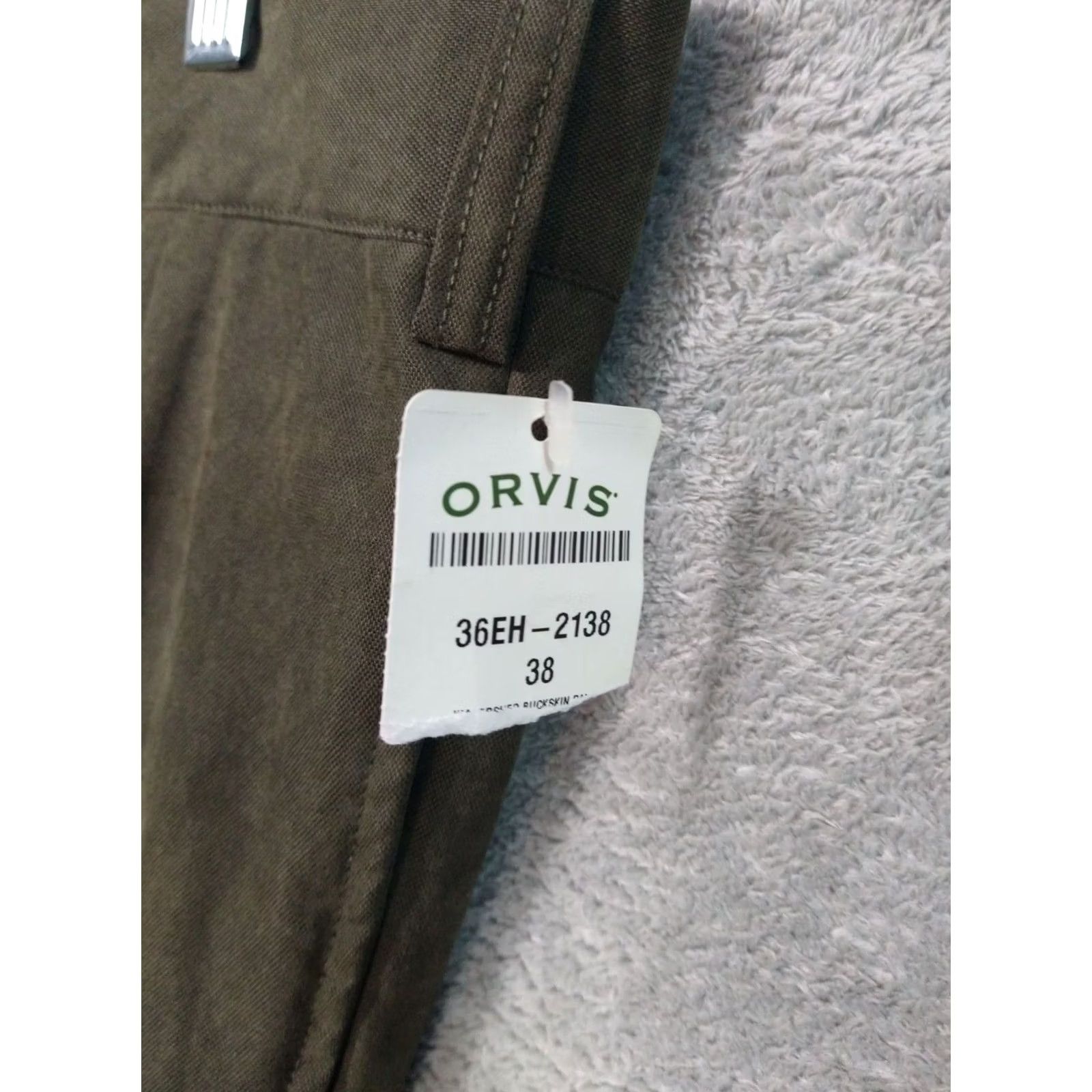 Orvis VINTAGE Orvis Dress Pants Mens 38 x 36 Green Watershed Buckskin Pleated Straight Leg Dress Pants Mens 38 Green Buckskin 90s Preppy Mens Size US 38 / EU 54 - 7 Thumbnail