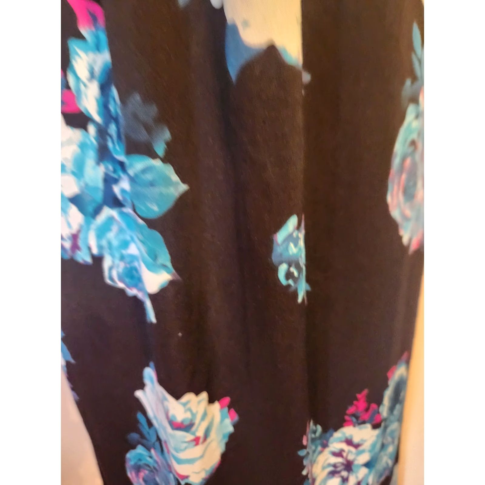 Vintage Metaphor Floral Black Empire Waist Sleeveless Maxi Dress M Petite Womens Maxi Dress Size M / US 6-8 / IT 42-44 - 5 Thumbnail