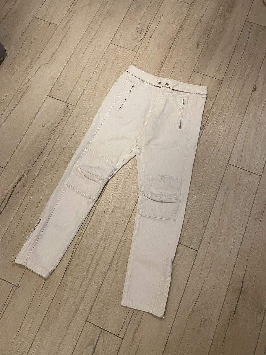 Isabel Marant FW13 Isabel Marant X H&M Biker White Denim Pants Size US 32 / EU 48 - 4 Thumbnail