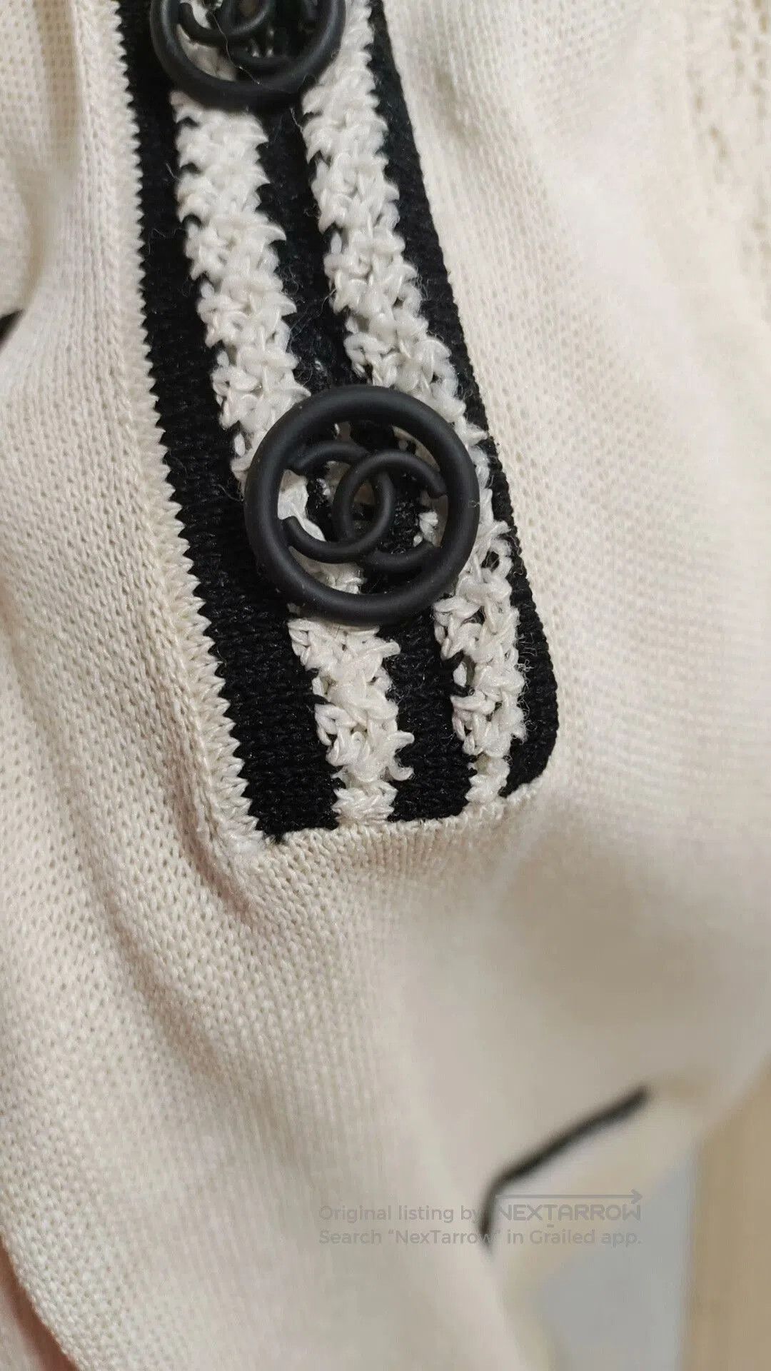 Chanel Chanel Black and White Dress with Pockets. Size M / US 6-8 / IT 42-44 - 3 Thumbnail