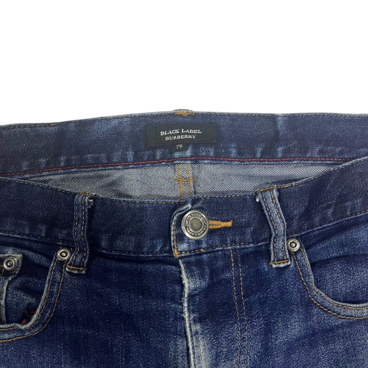 If Six Was Nine × Japanese Brand × Le Grande Bleu (L.G.B.) VINTAGE BURBERRY WASHED BLUE HONEYCOMB DENIM PANTS Size US 35 - 5 Thumbnail