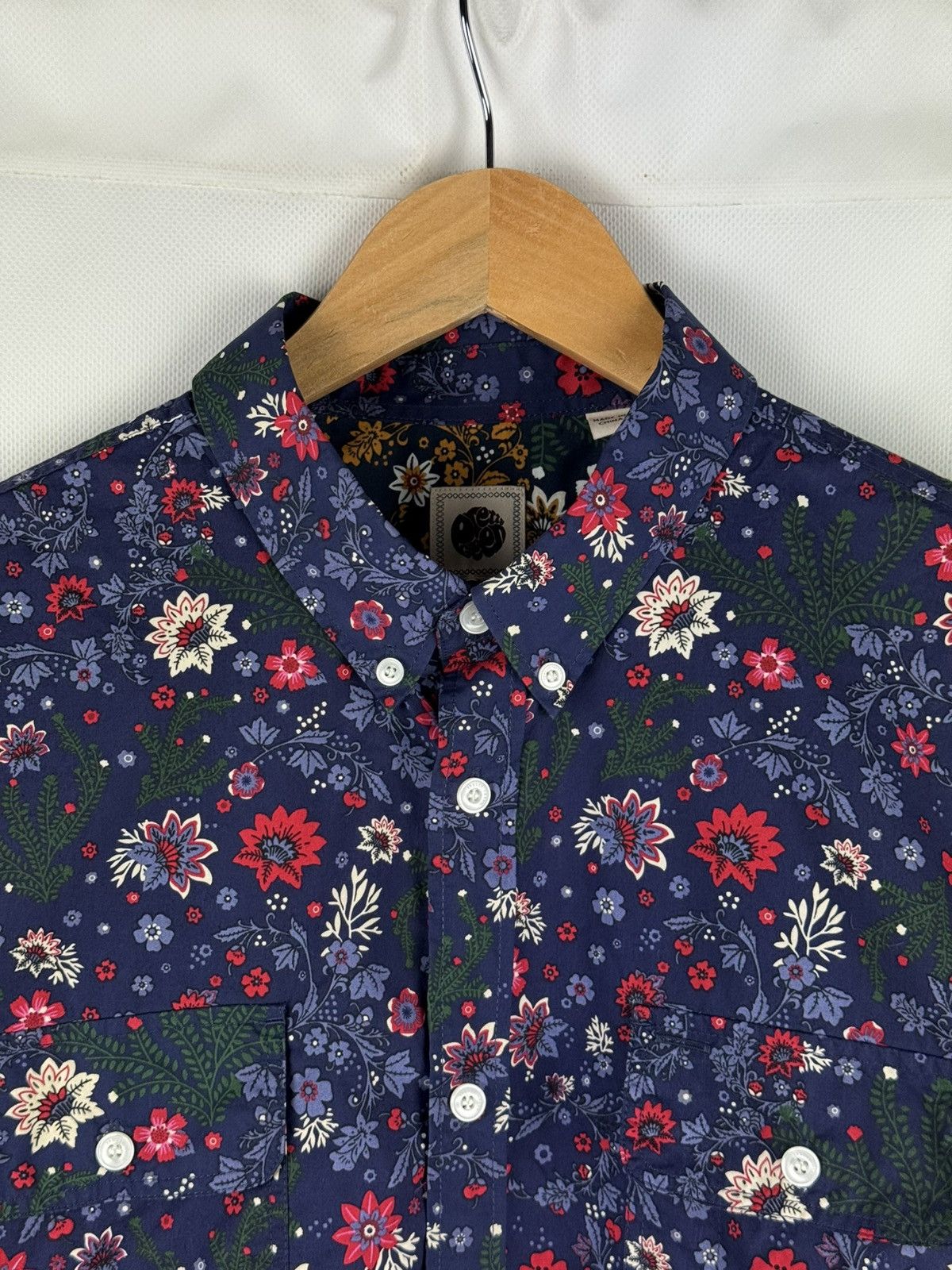 Pretty Green Pretty Green Floral Pattern Long Sleeve Button Up Shirt Size US S / EU 44-46 / 1 - 8 Thumbnail